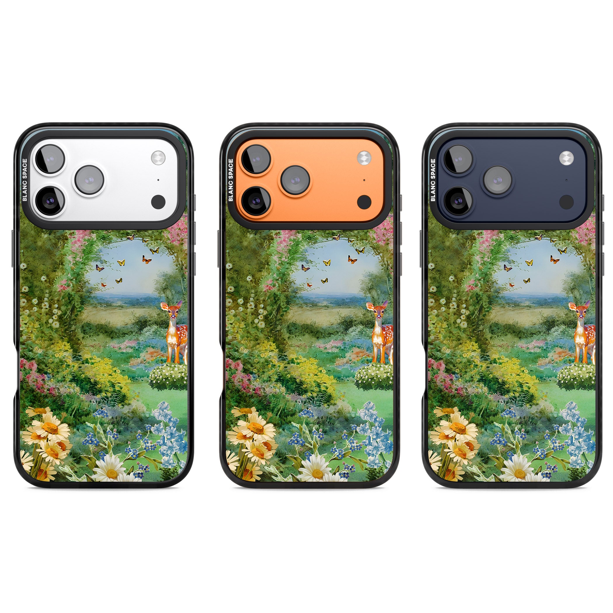 Flourishing Meadow iPhone 17 Pro Impact Black Phone Case APT Impact Protection