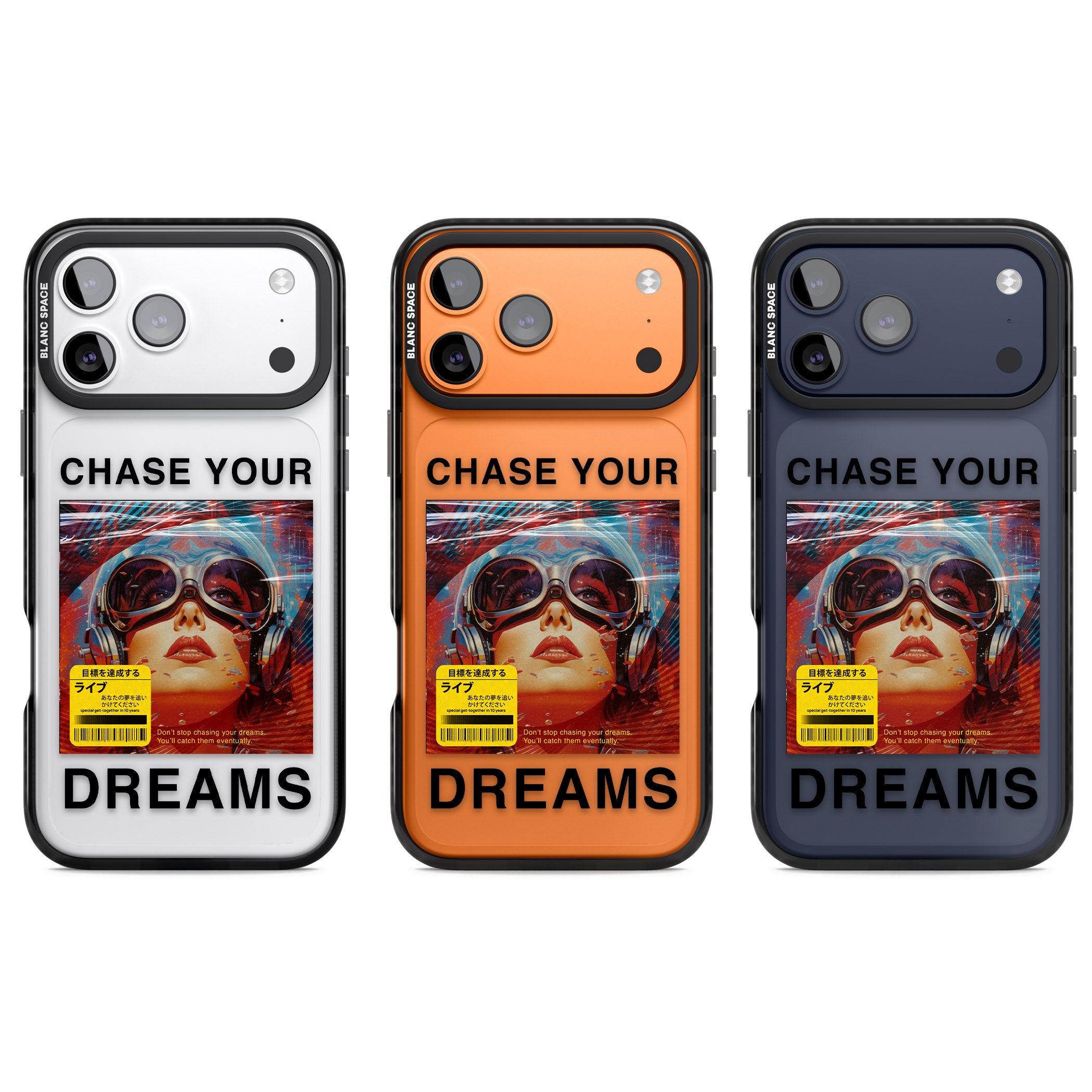 Chase Your Dreams iPhone 17 Pro Impact Black Phone Case APT Impact Protection