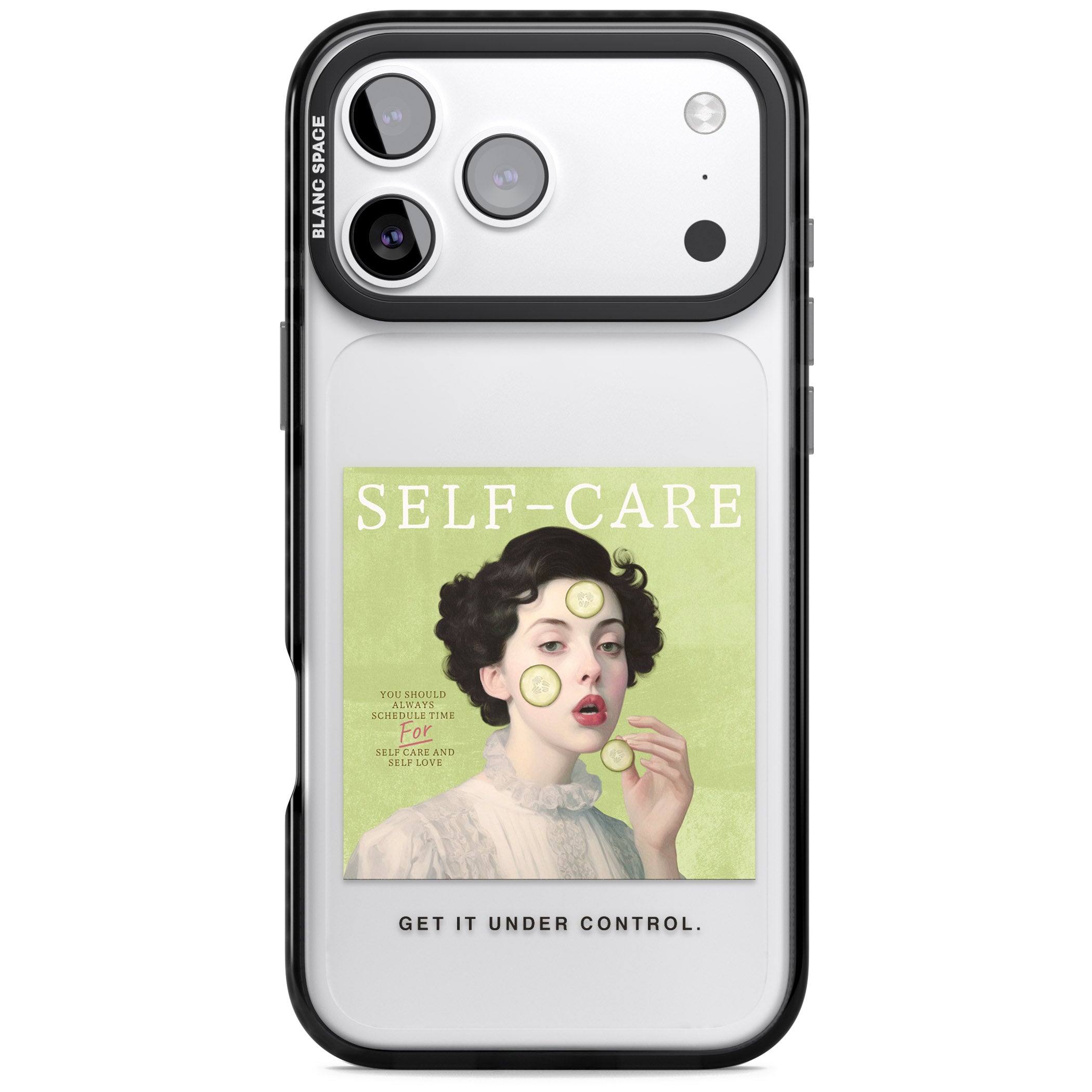 Self Care iPhone 17 Pro Impact Black Phone Case