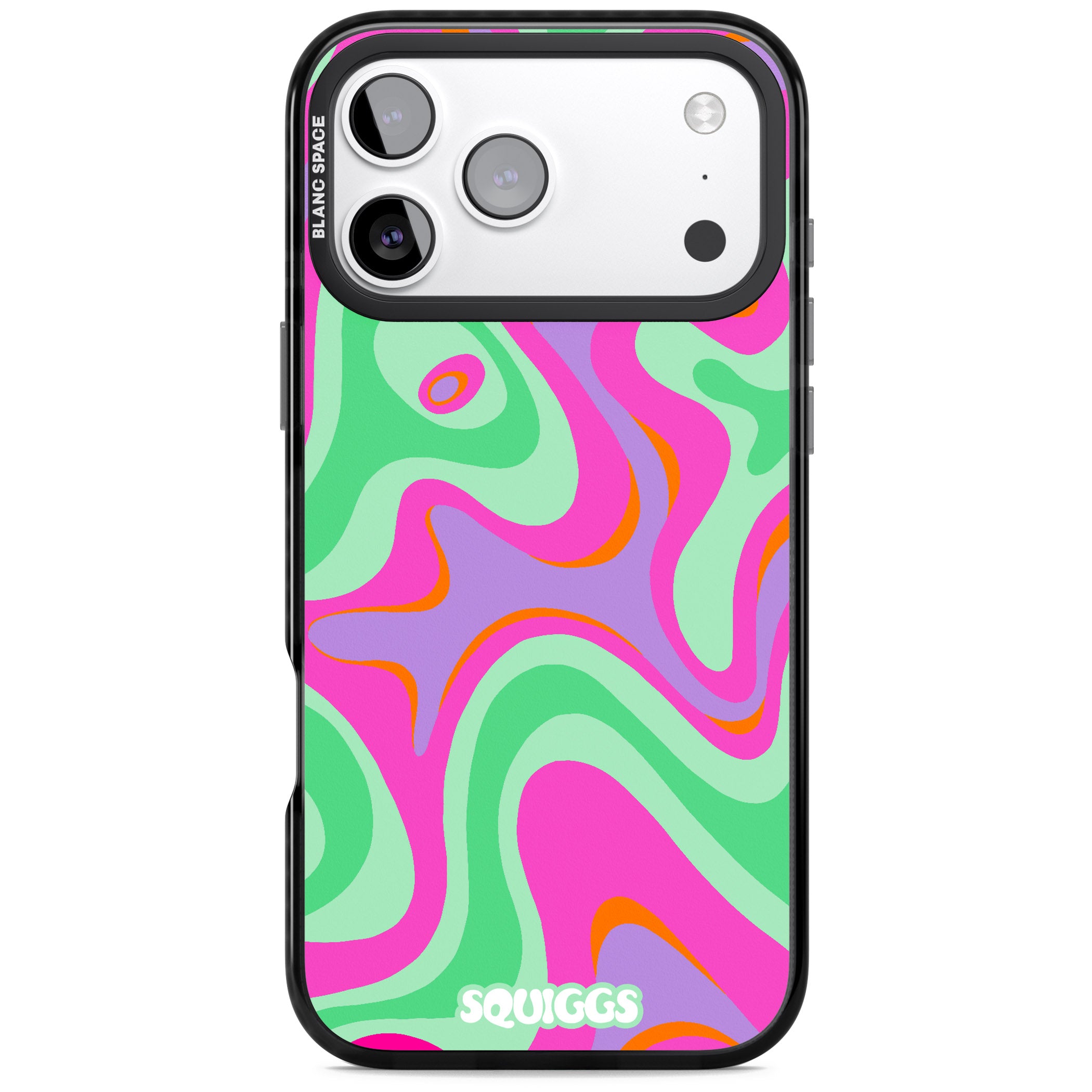 Pink Lava iPhone 17 Pro Impact Black Phone Case