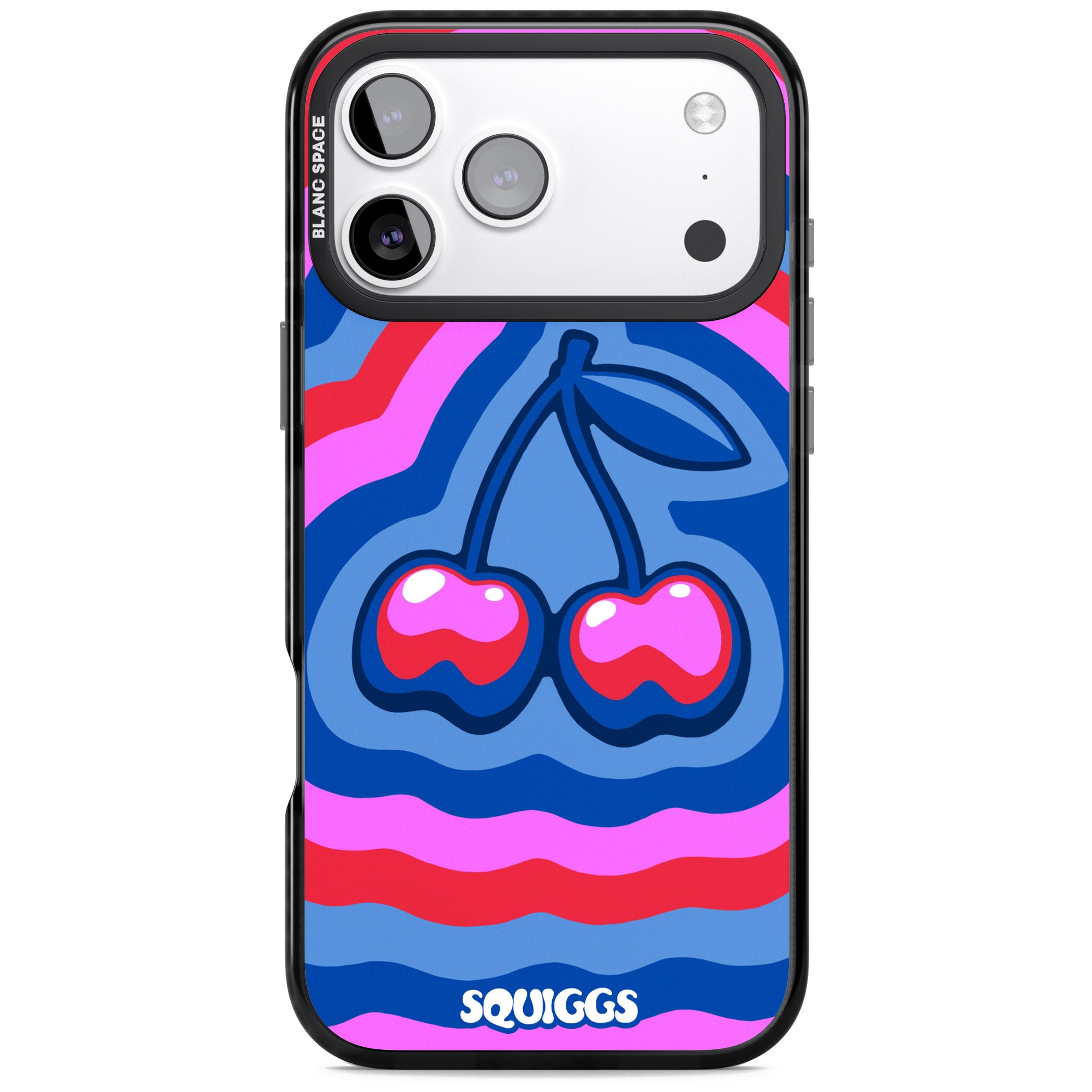 Cherry Rainbow iPhone 17 Pro Impact Black Phone Case