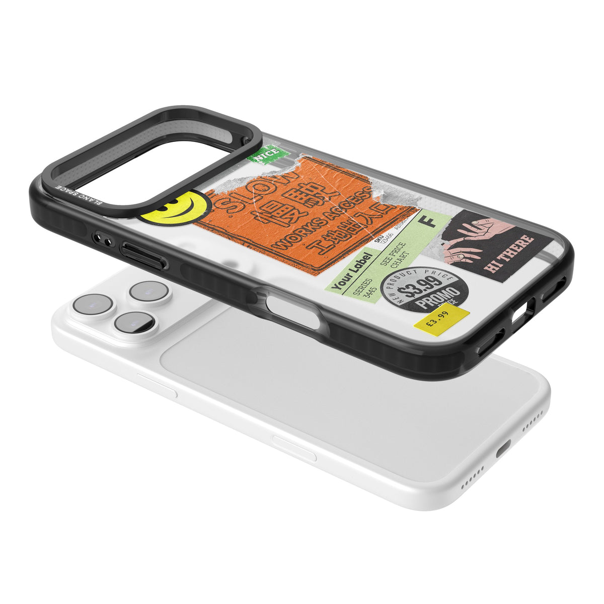 Slow Works iPhone 17 Pro Max Impact Black Phone Case angled