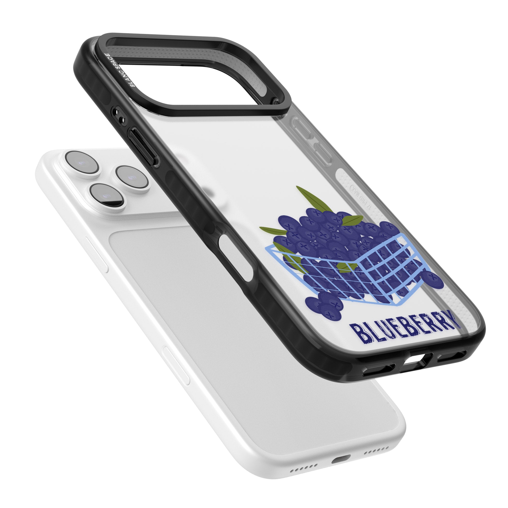 Blueberry Basket iPhone 17 Pro Impact Black Phone Case Colours
