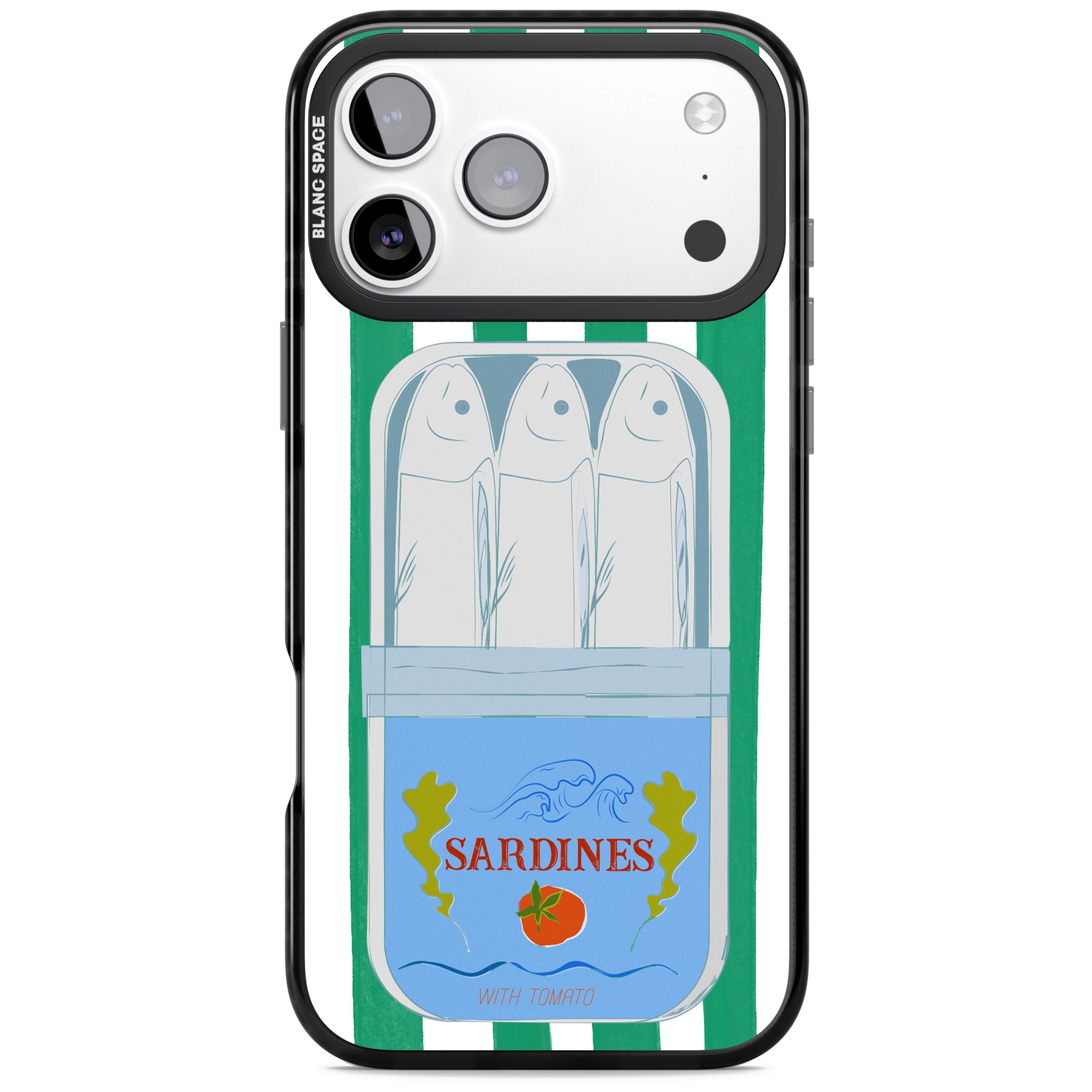 Italian Coastal Sardines iPhone 17 Pro Impact Black Phone Case
