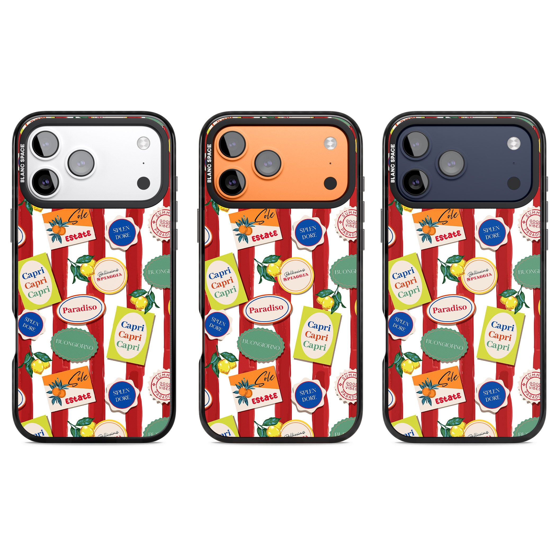 Capri iPhone 17 Pro Impact Black Phone Case APT Impact Protection