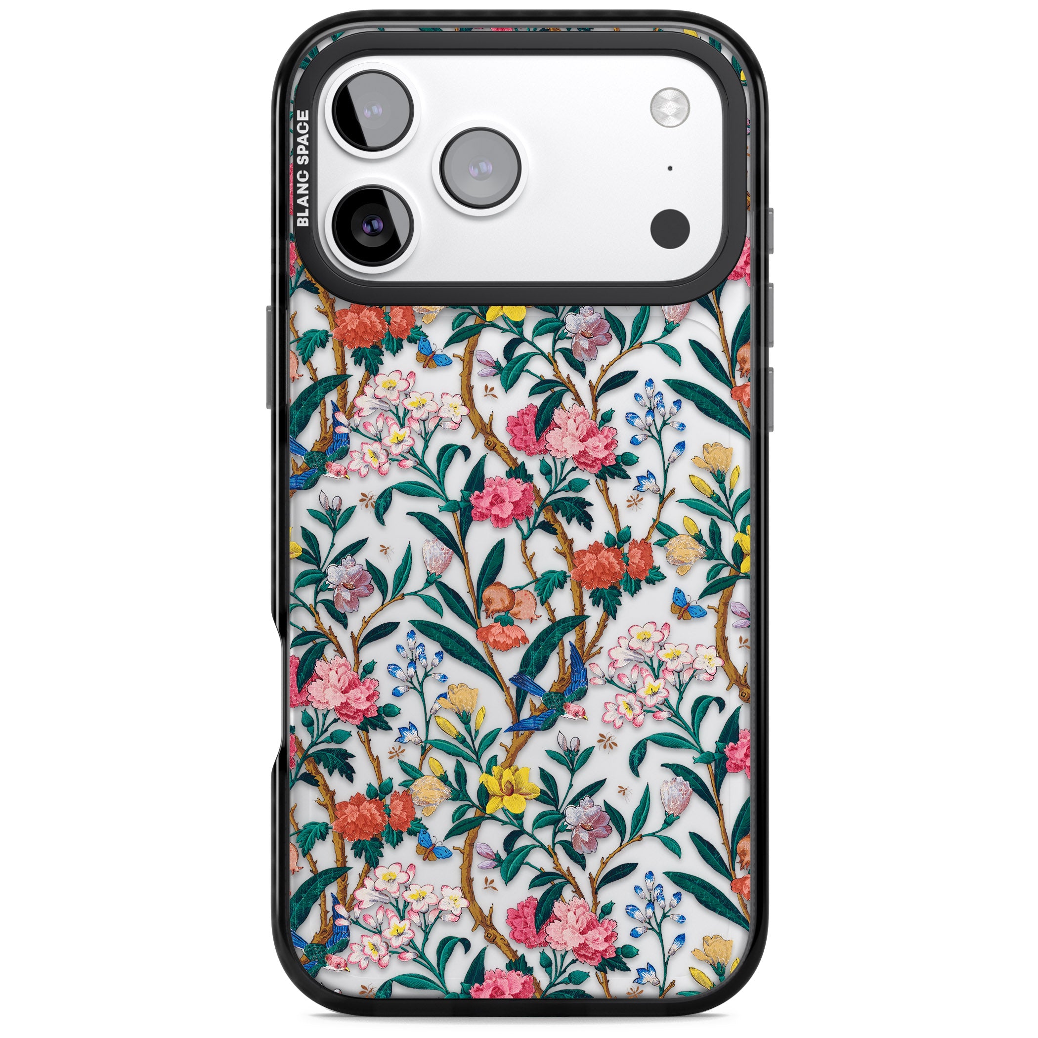 Vines & Flowers iPhone 17 Pro Impact Black Phone Case