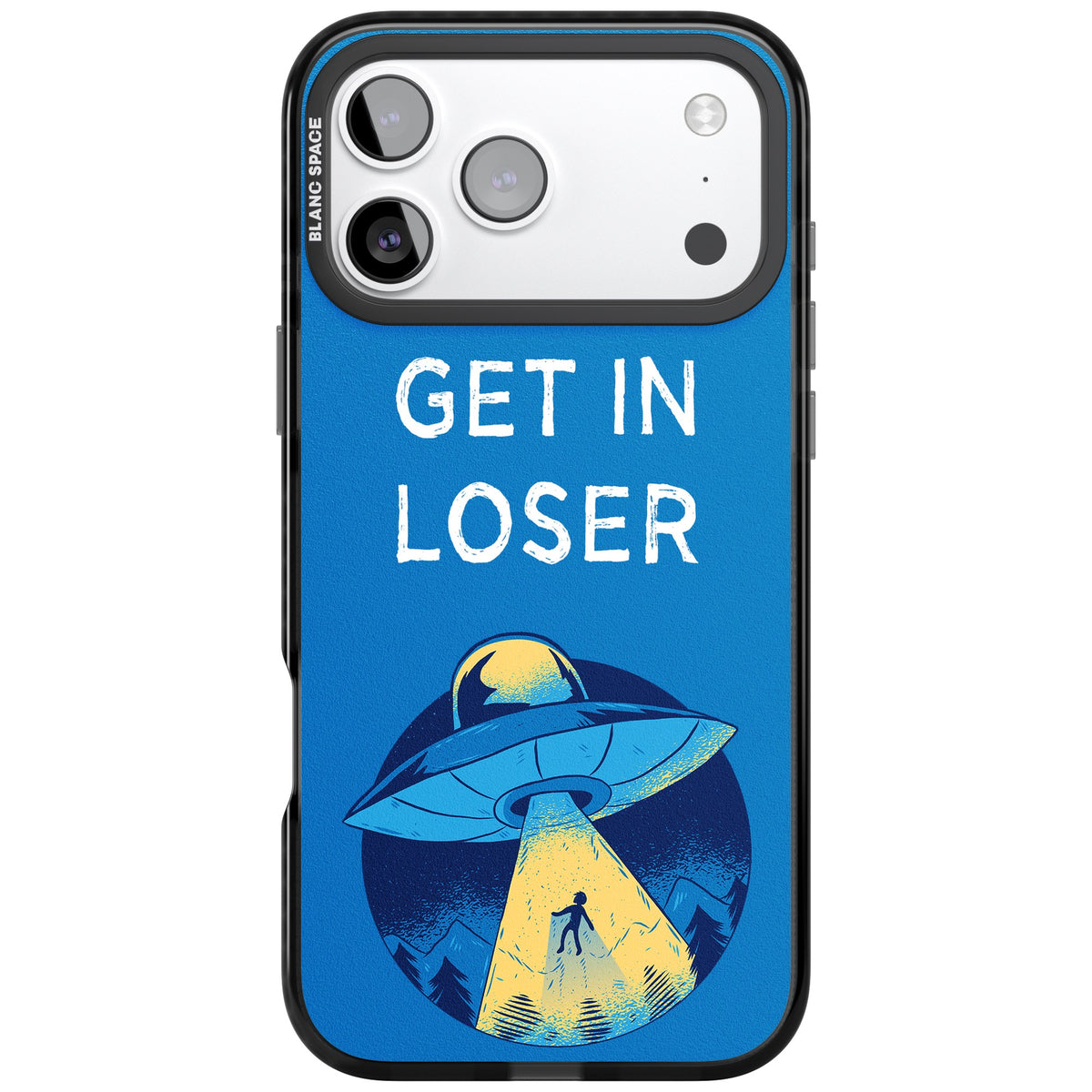 Get In Loser Ufo iPhone 17 Pro Max Impact Black Phone Case front