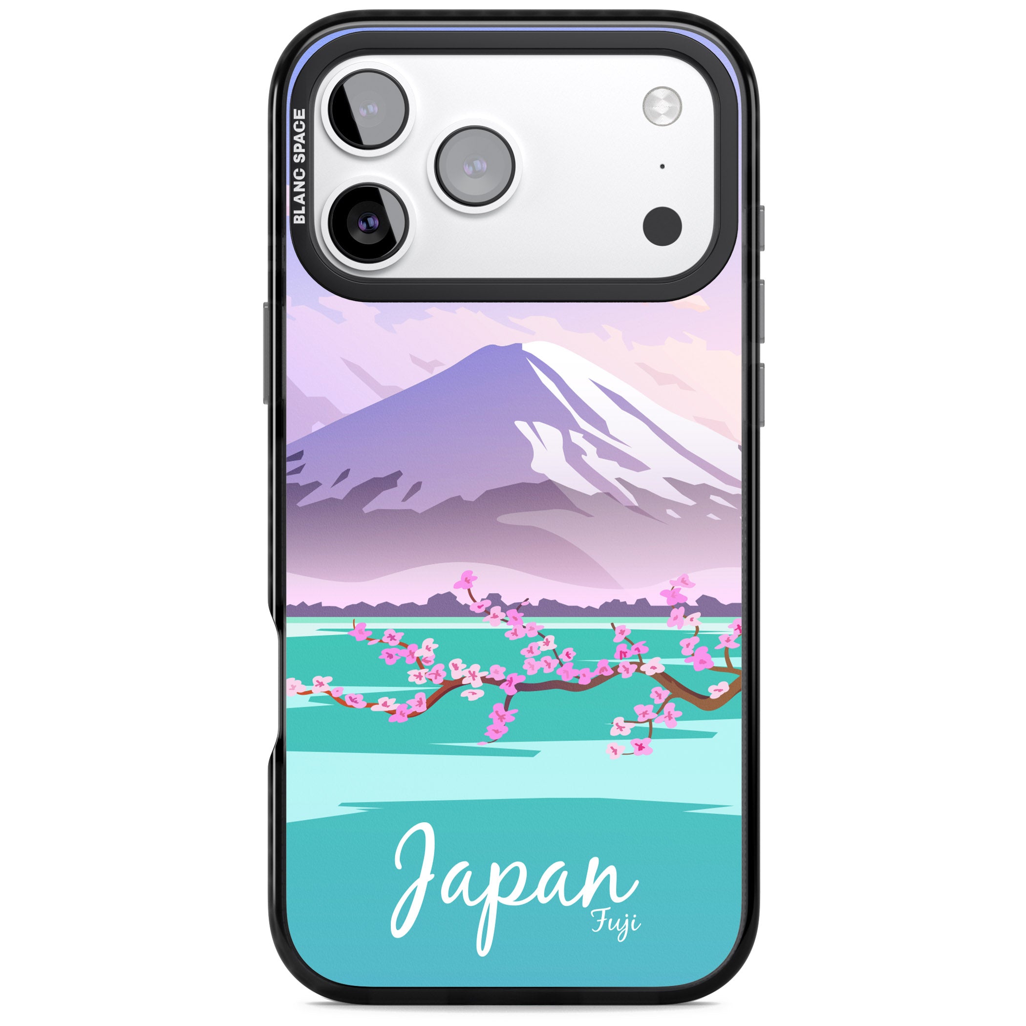 Vintage Travel Poster Japan iPhone 17 Pro Impact Black Phone Case