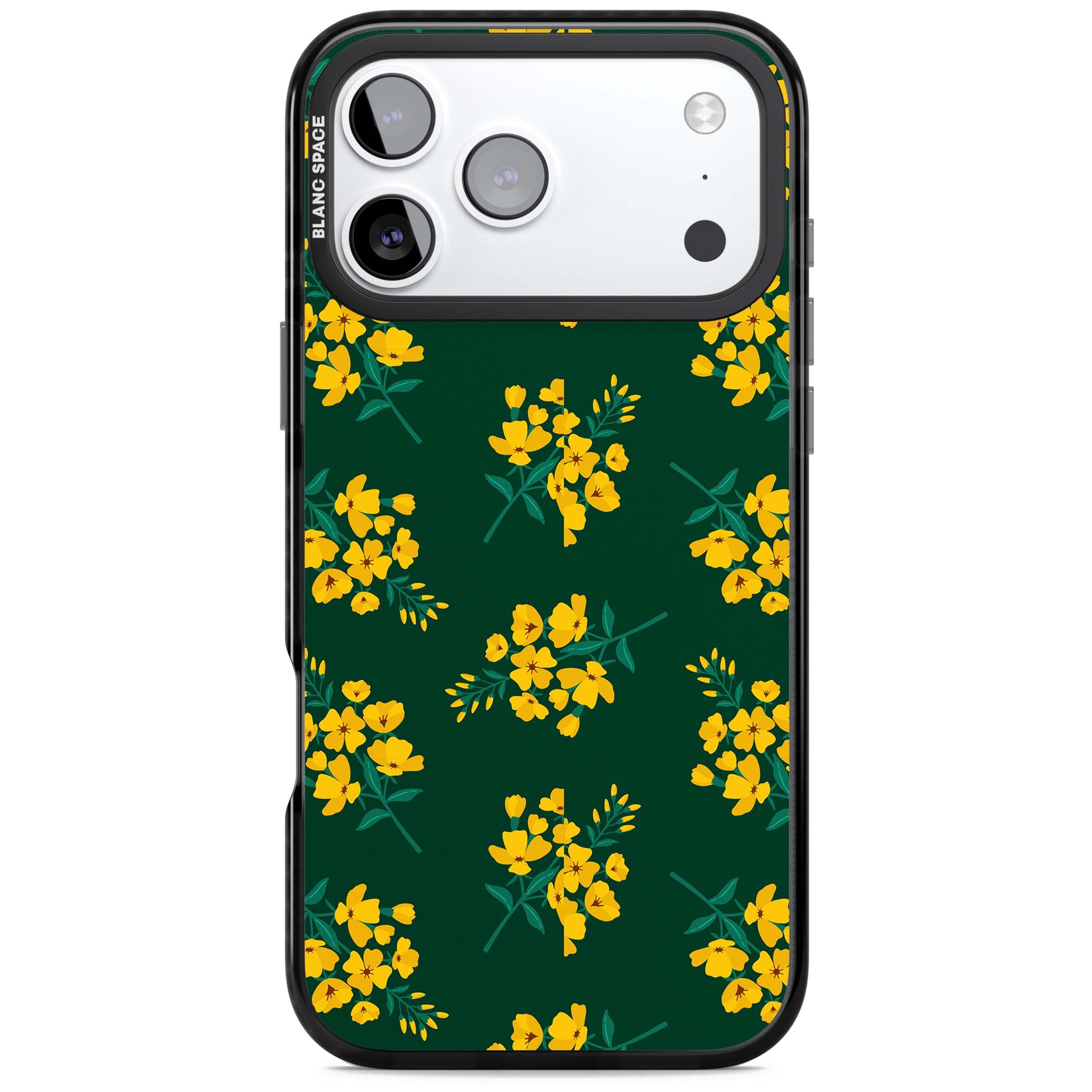 Yellow Wildflowers on Green