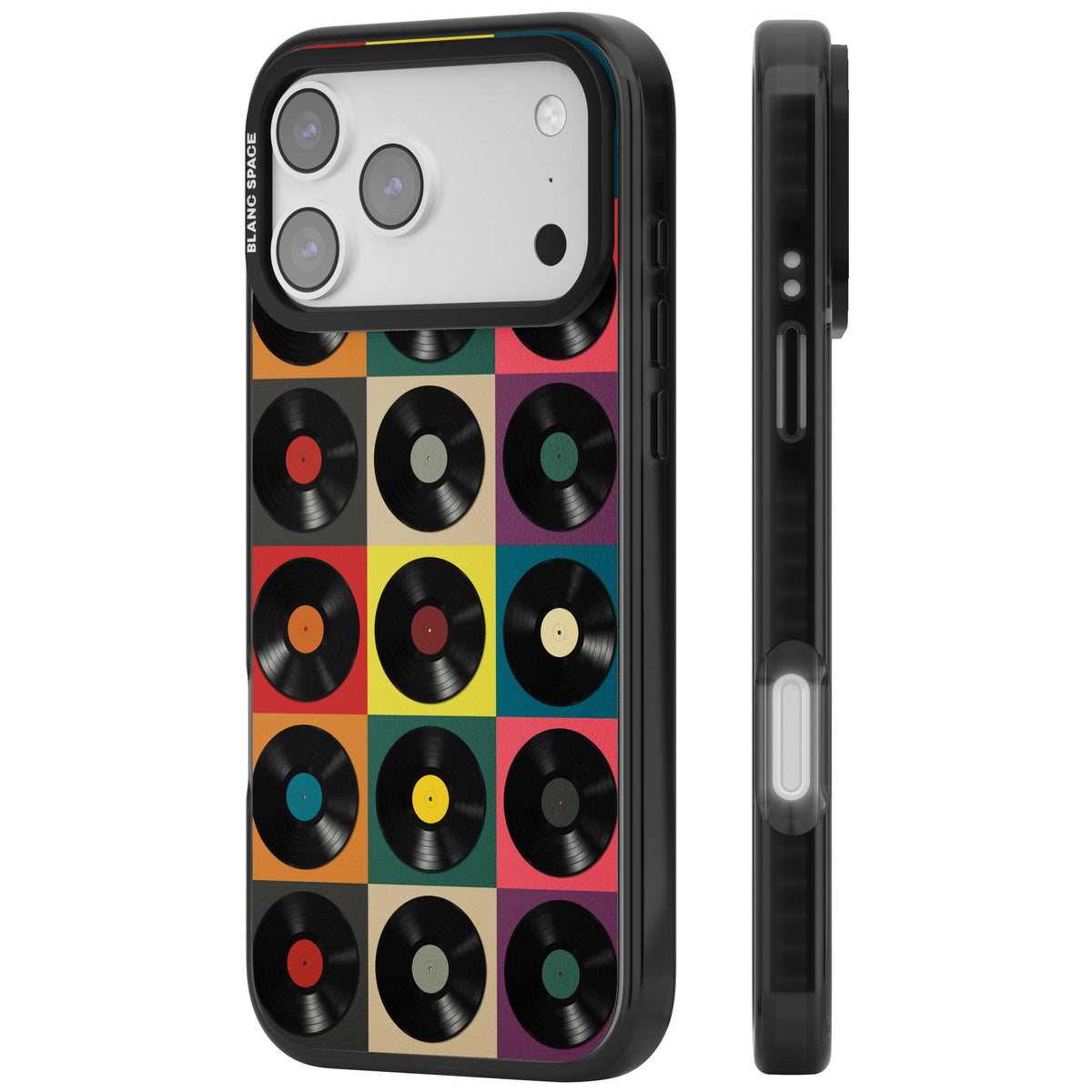Vinyl Records iPhone 17 Pro Max Impact Black Phone Case side