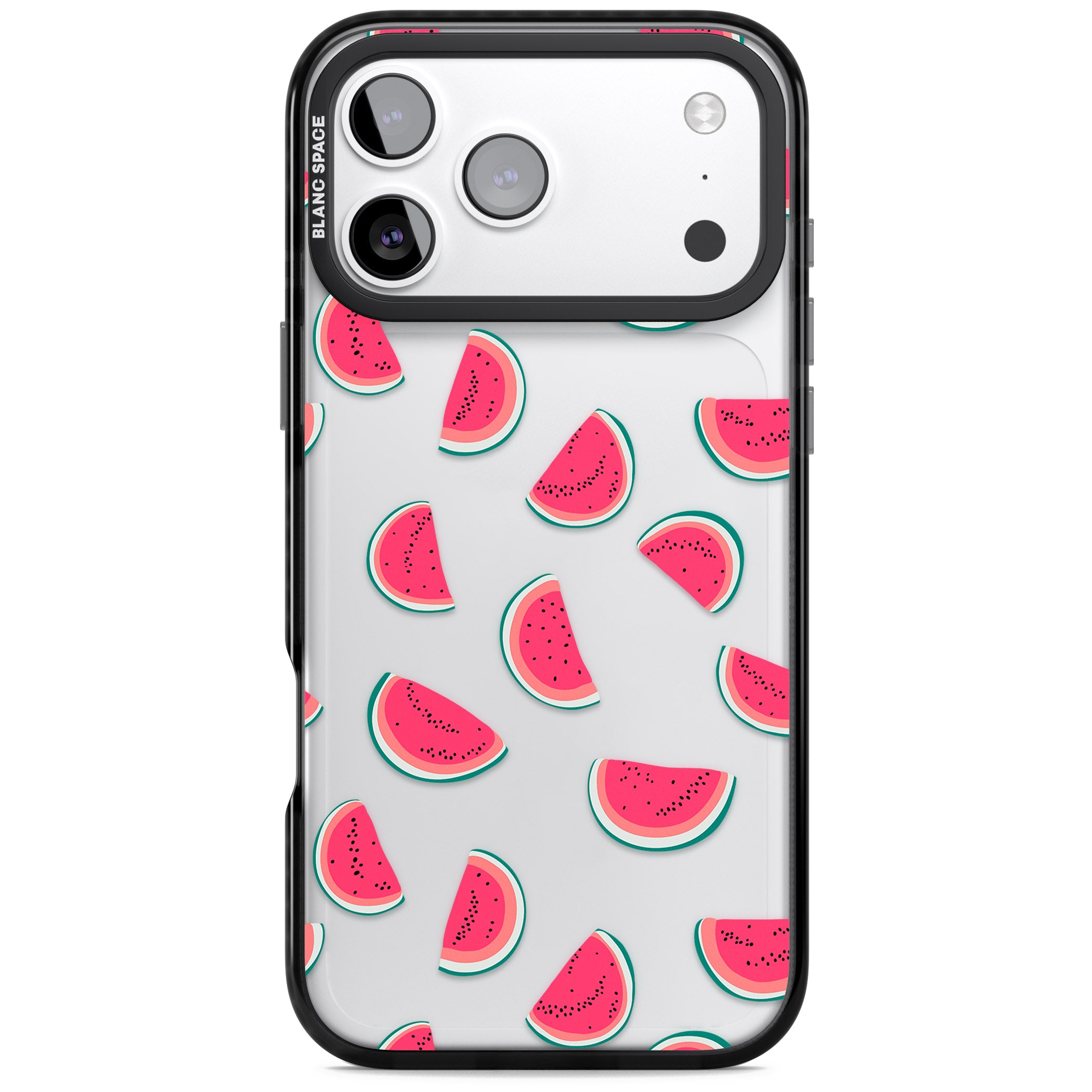 Watermelon Slices iPhone 17 Pro Impact Black Phone Case