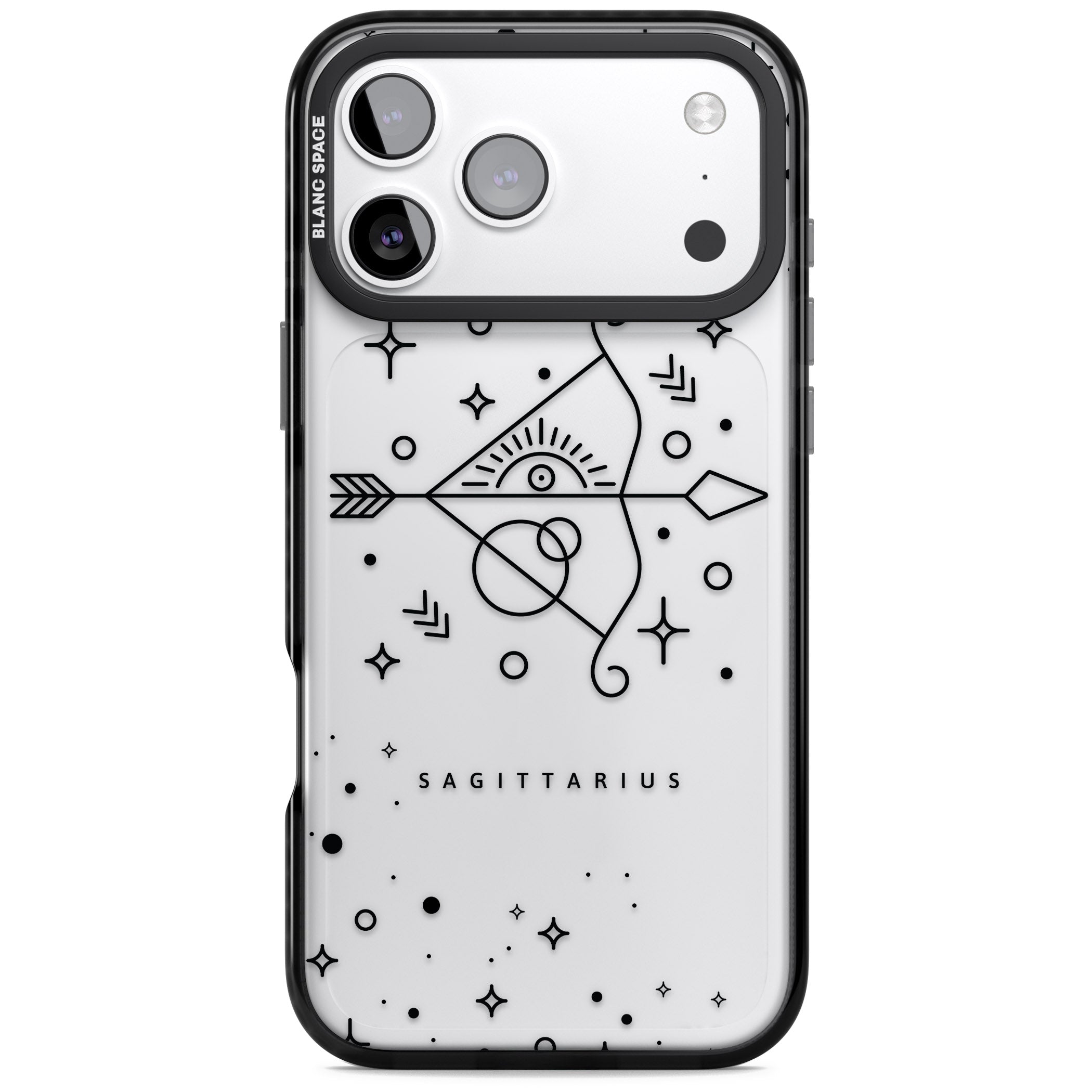 Sagittarius Arcane iPhone 17 Pro Impact Black Phone Case