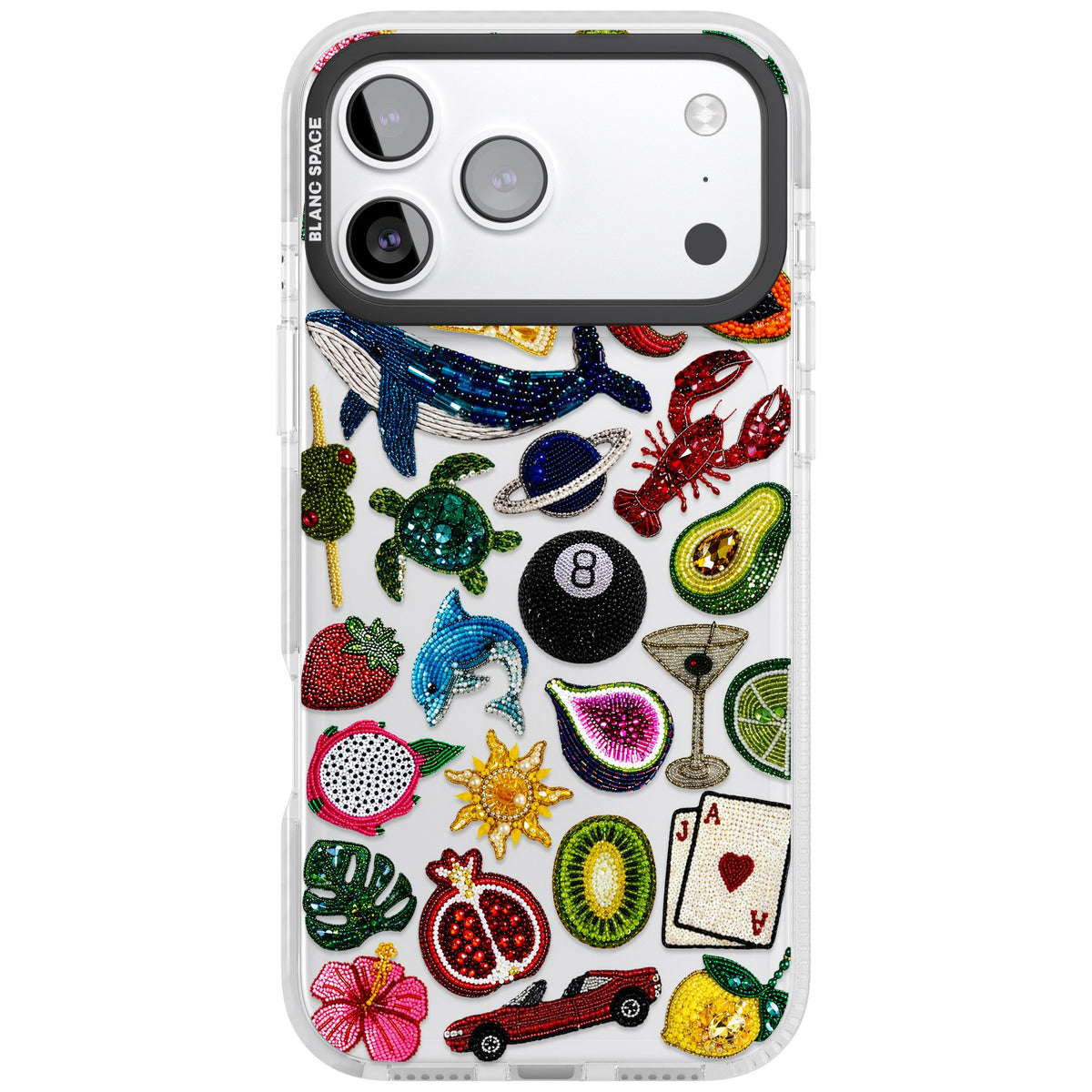 Beaded Mix iPhone 17 Pro Max Impact Clear Phone Case front