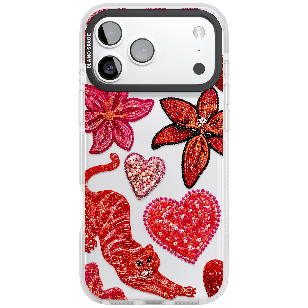 Beaded Boho iPhone 17 Pro Max Impact Clear Phone Case front