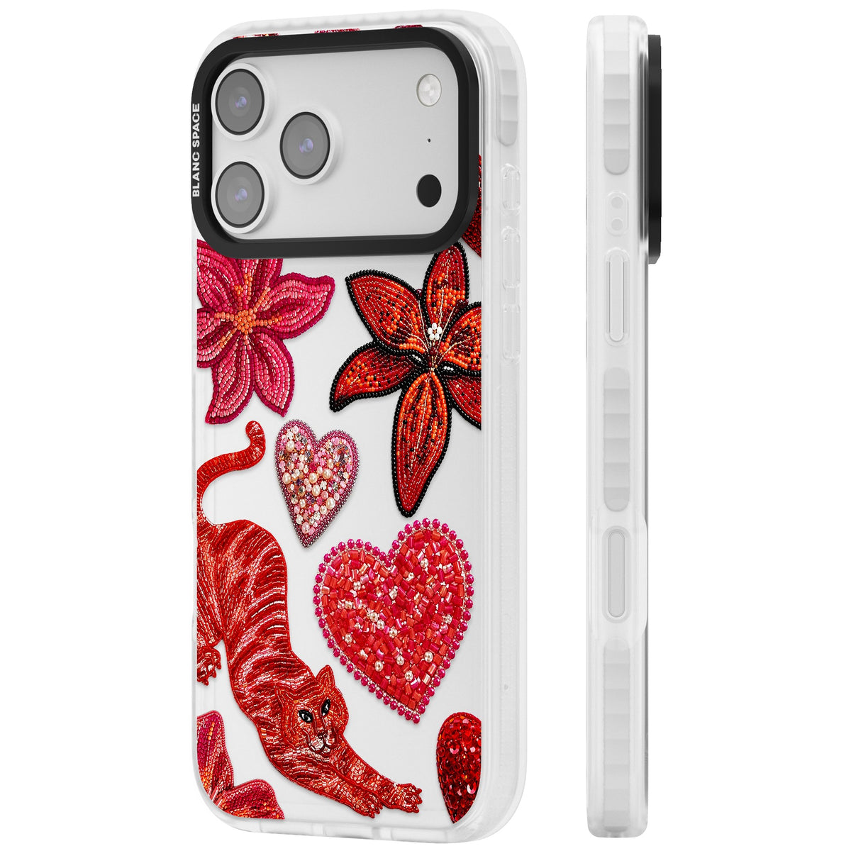 Beaded Boho iPhone 17 Pro Max Impact Clear Phone Case side