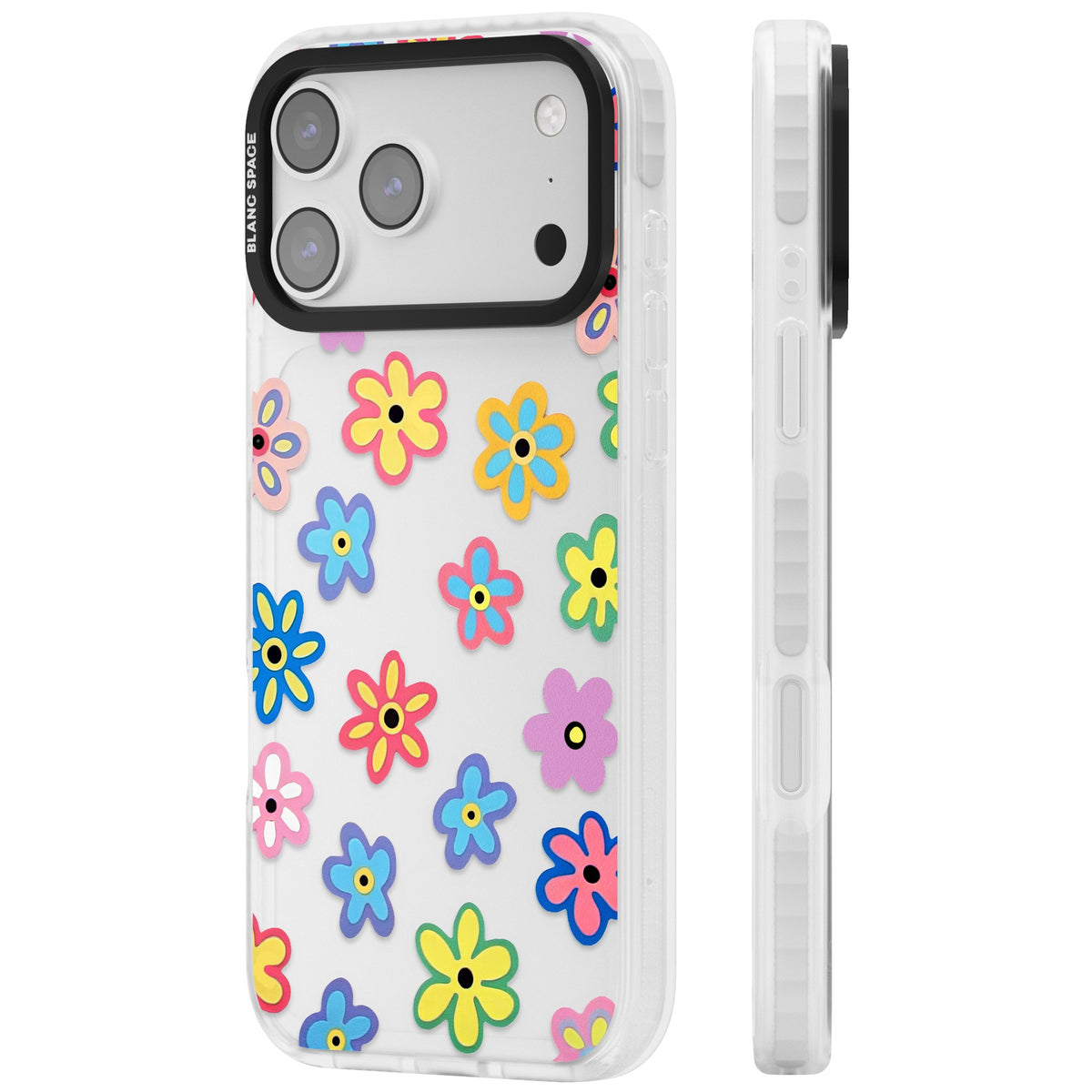 Bloom Pop iPhone 17 Pro Max Impact Clear Phone Case side