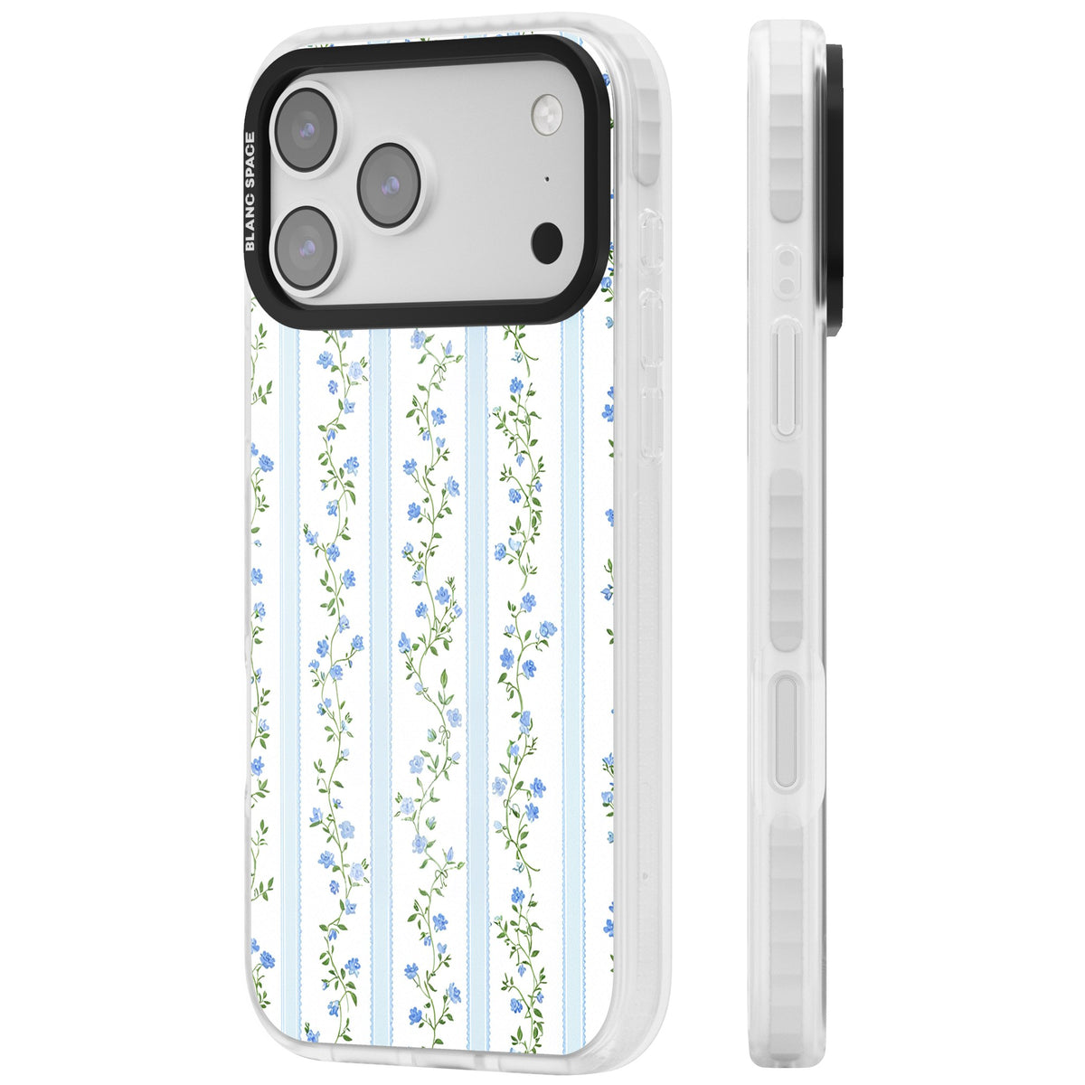 Bluebell Vine iPhone 17 Pro Max Impact Clear Phone Case side