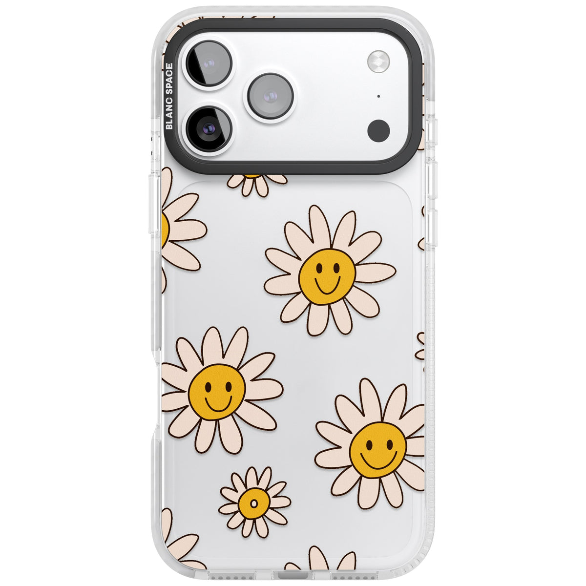 Daisy Faces iPhone 17 Pro Max Impact Clear Phone Case front