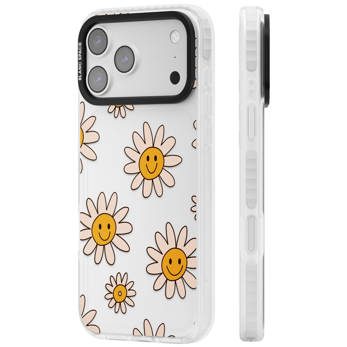Daisy Faces iPhone 17 Pro Max Impact Clear Phone Case side