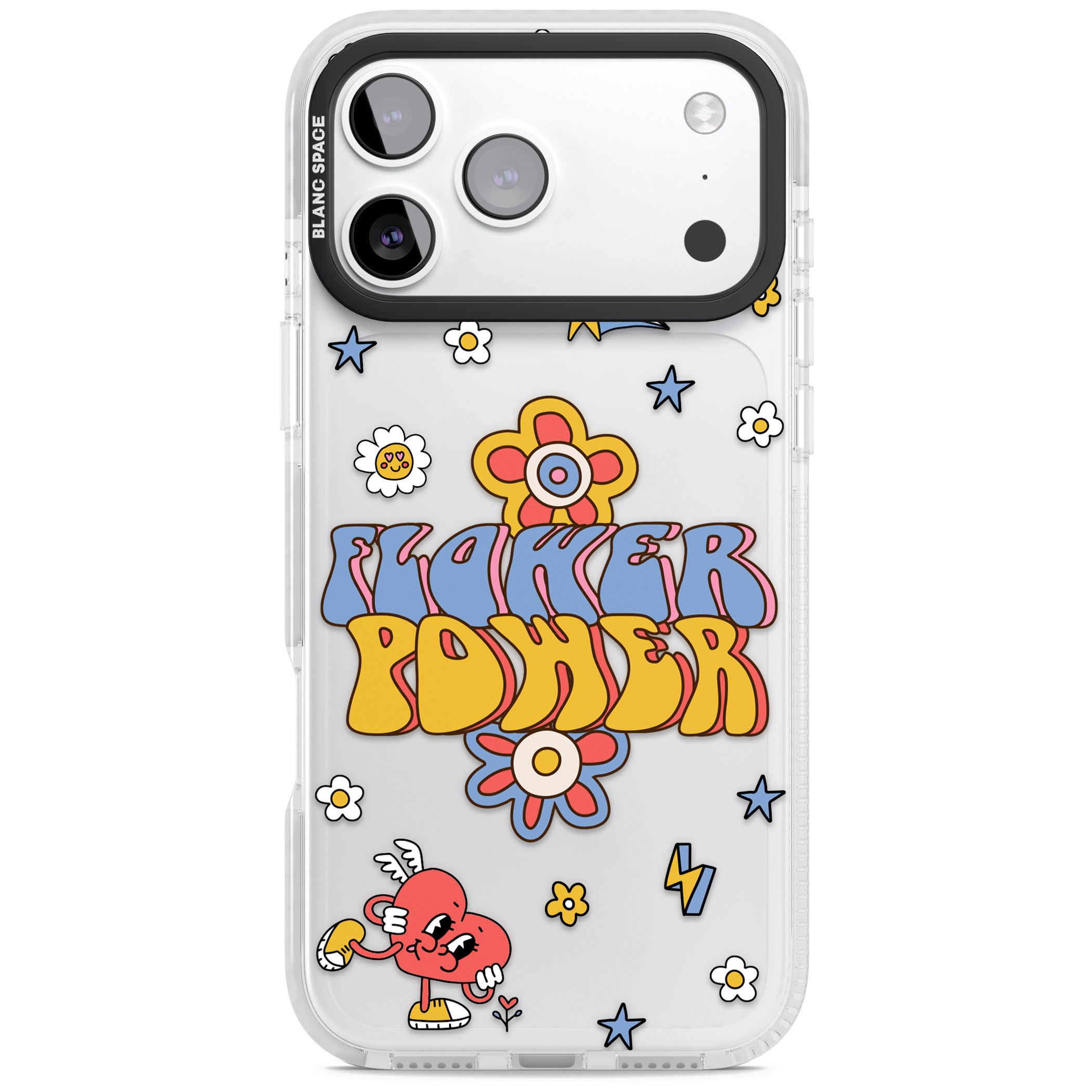Flower Power iPhone 17 Pro Impact Clear Phone Case