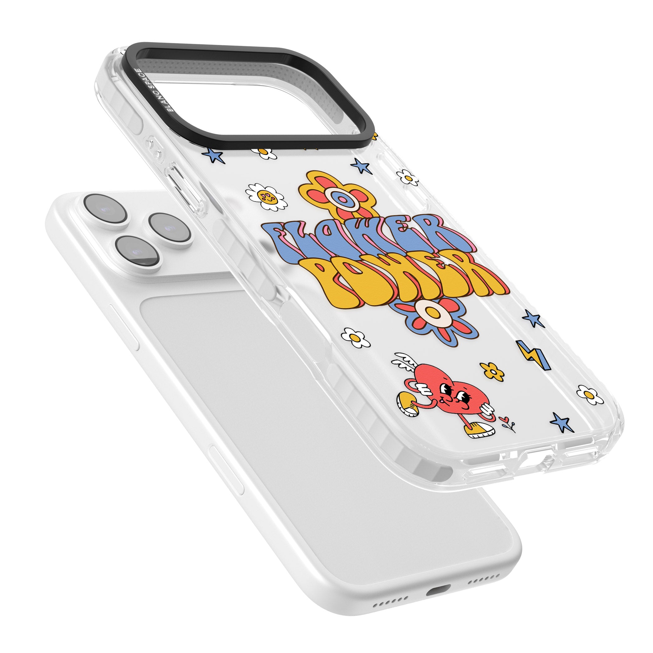 Flower Power iPhone 17 Pro Impact Clear Phone Case Colours