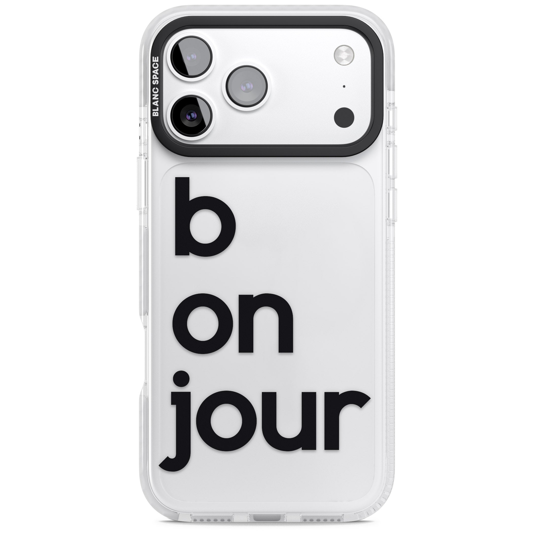 Bonjour iPhone 17 Pro Impact Clear Phone Case