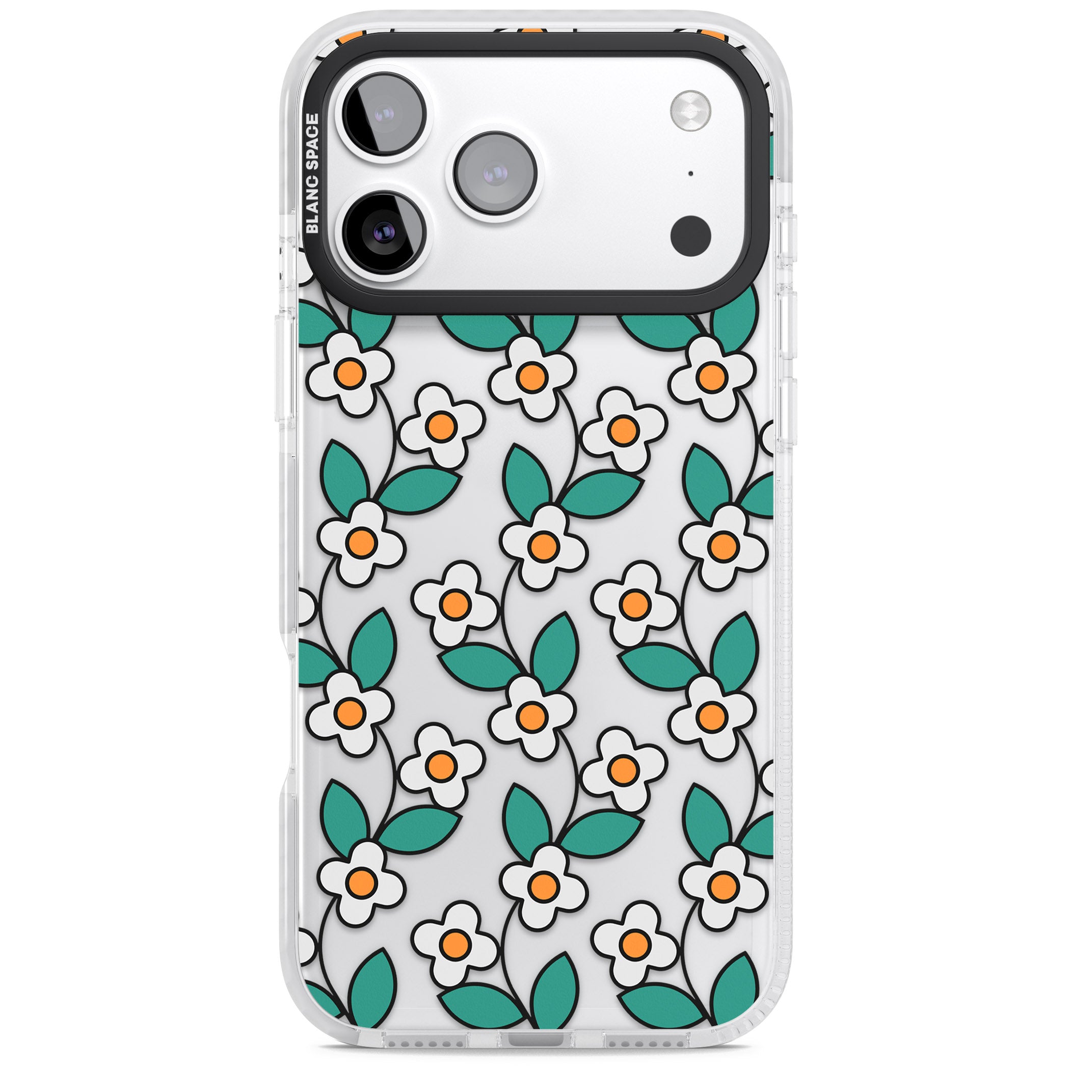 Spring Daisies iPhone 17 Pro Impact Clear Phone Case