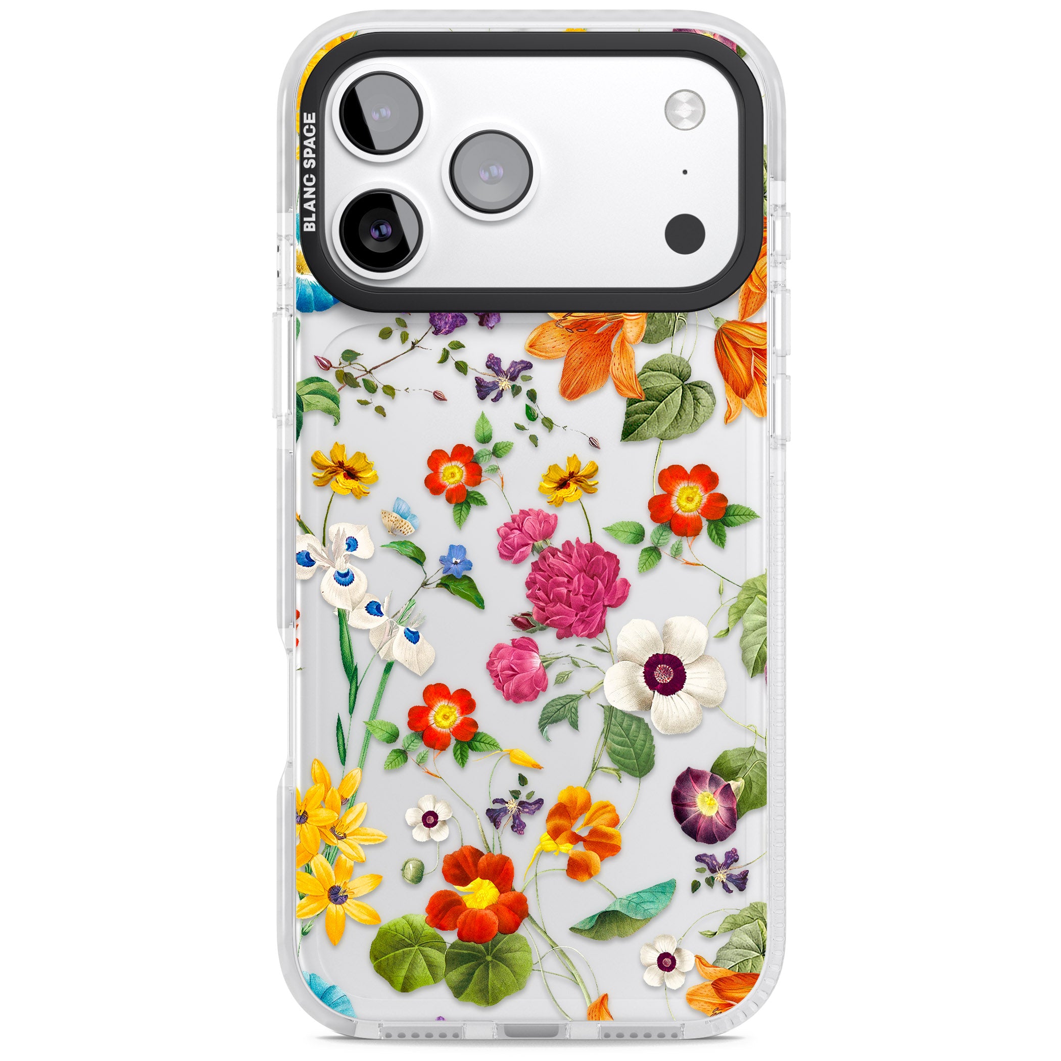 Whimsical Wildflowers iPhone 17 Pro Impact Clear Phone Case