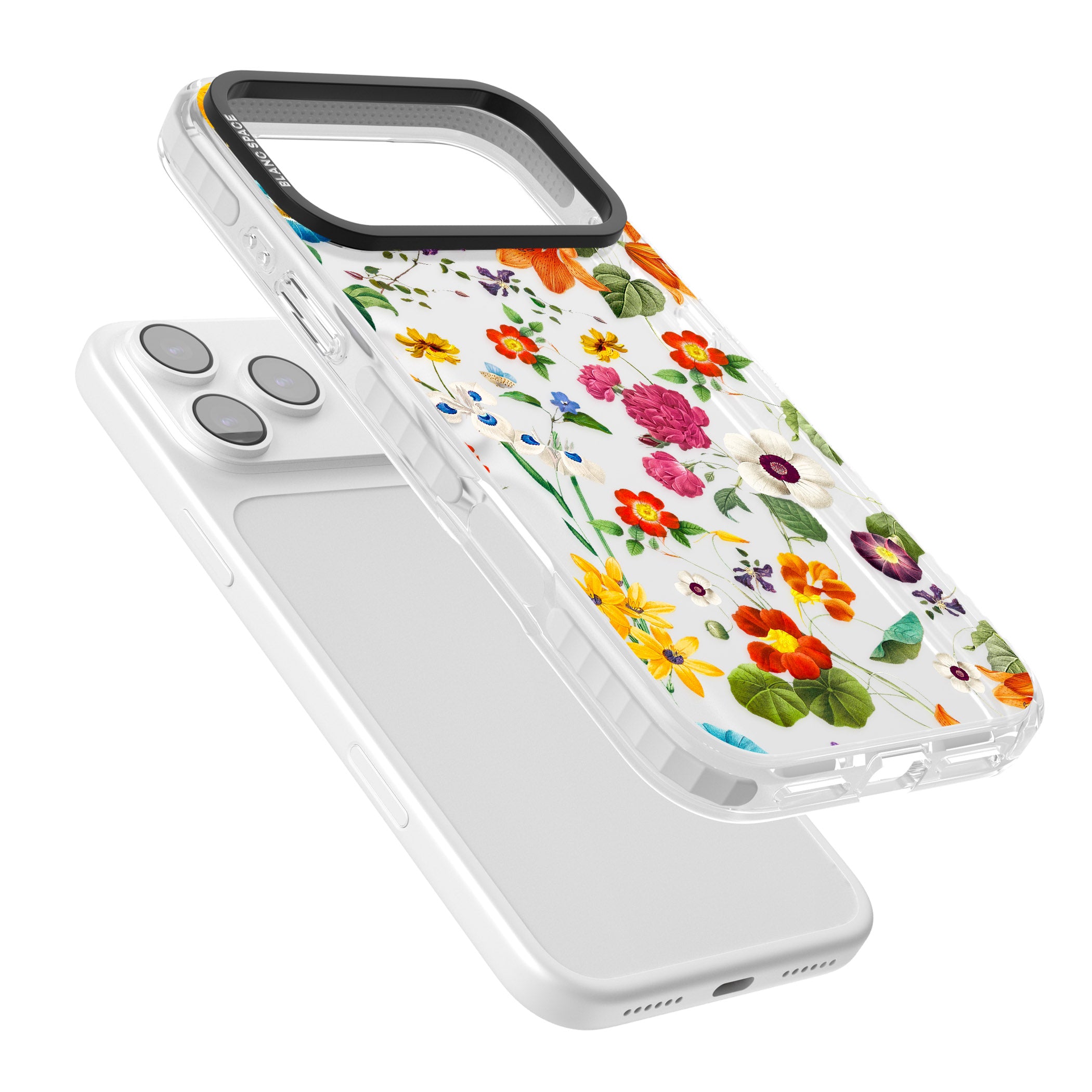 Whimsical Wildflowers iPhone 17 Pro Impact Clear Phone Case Colours