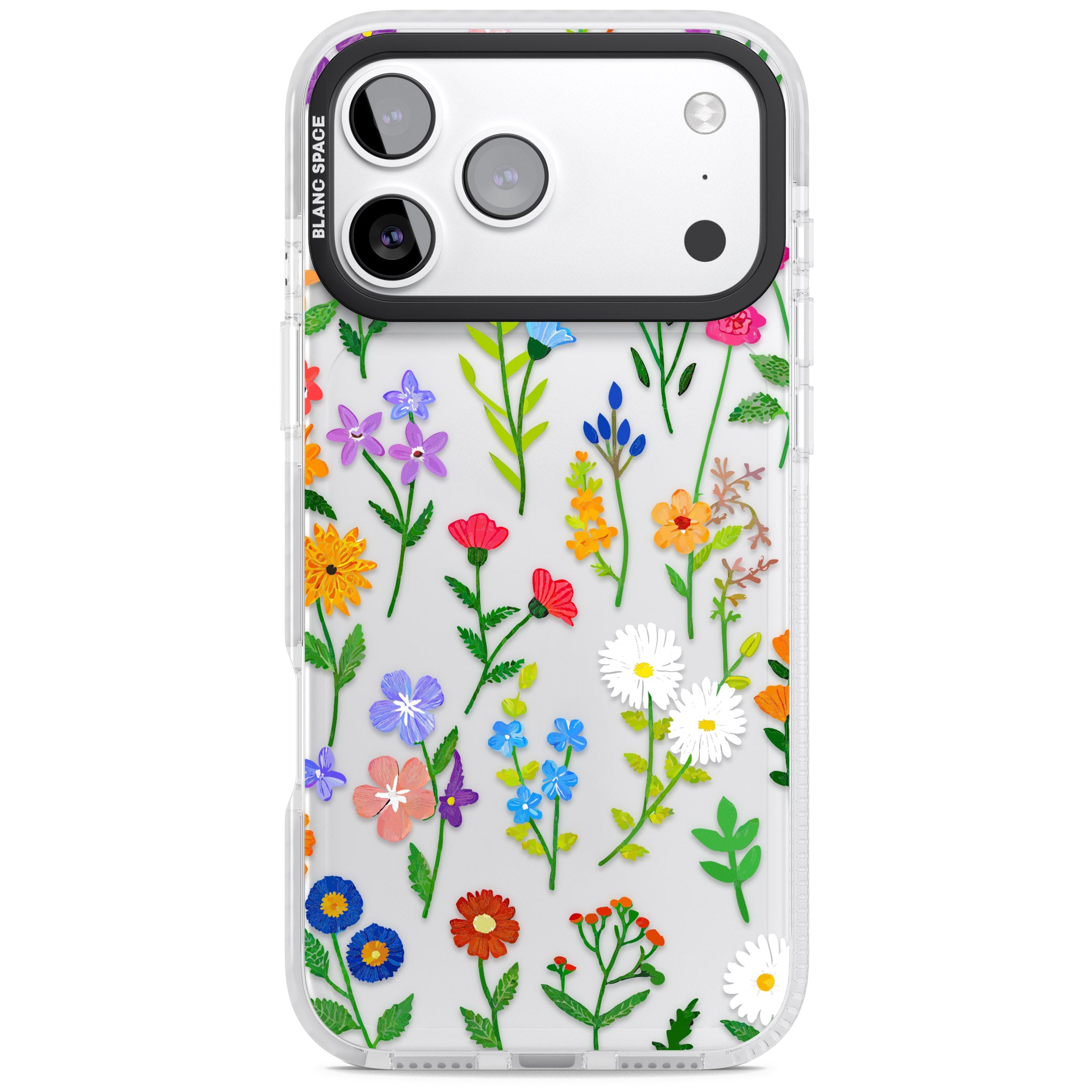 Wildflower Garden iPhone 17 Pro Impact Clear Phone Case