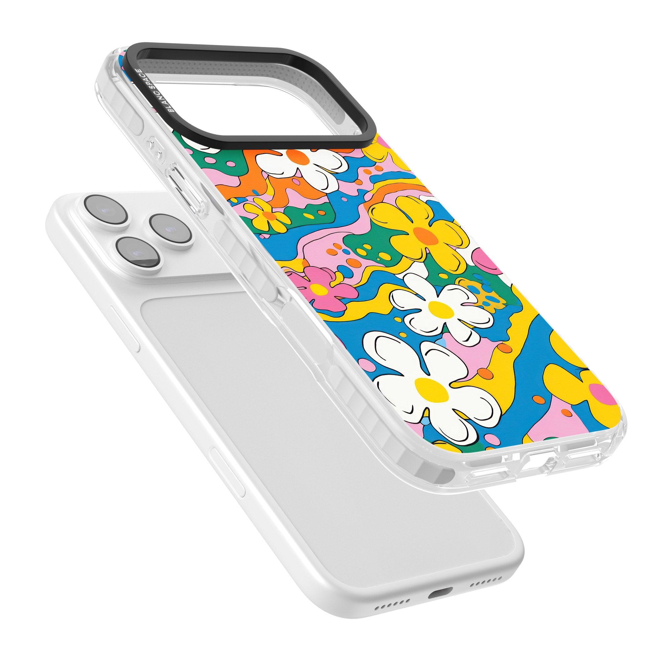 Vibrant Bloom iPhone 17 Pro Impact Clear Phone Case Colours
