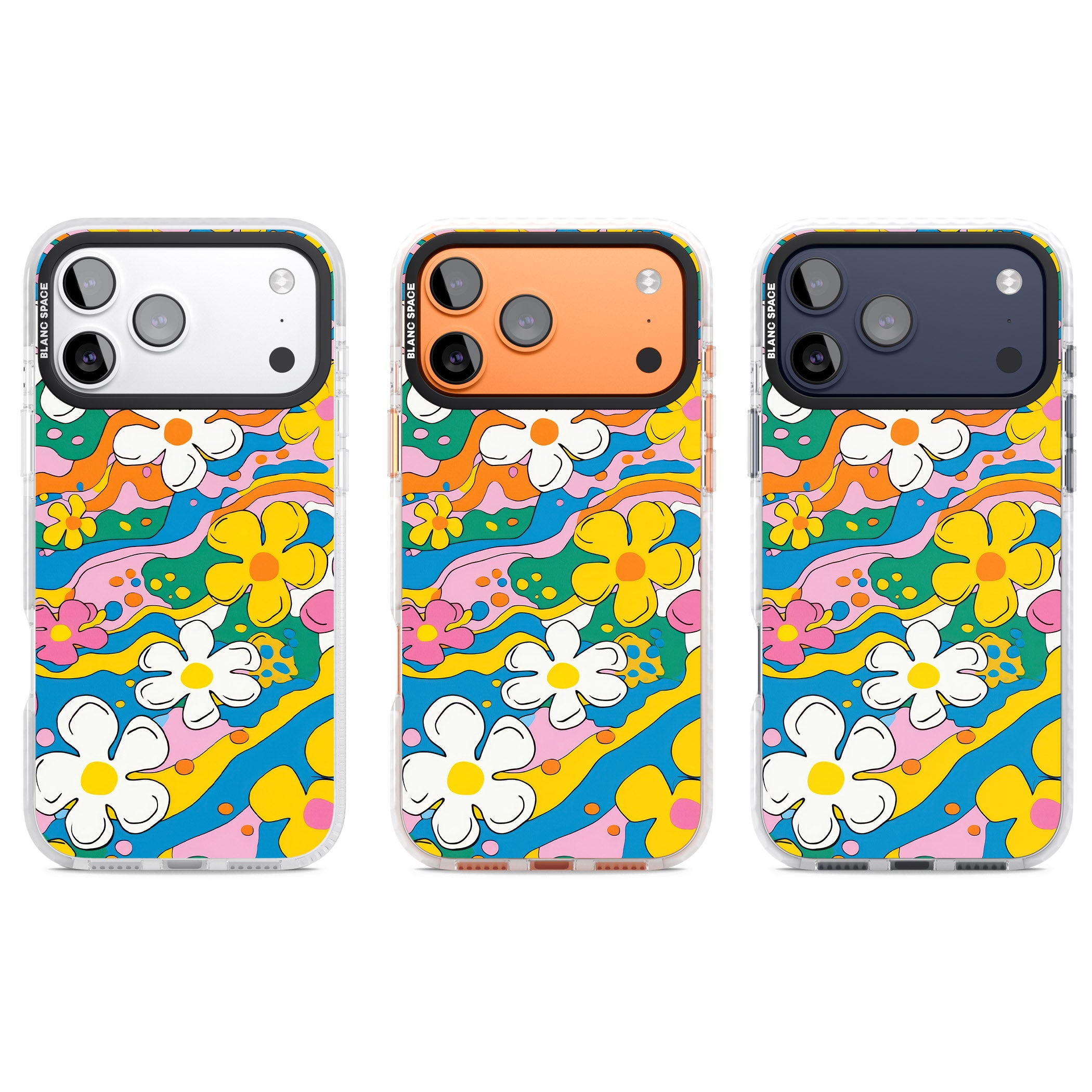 Vibrant Bloom iPhone 17 Pro Impact Clear Phone Case APT Impact Protection