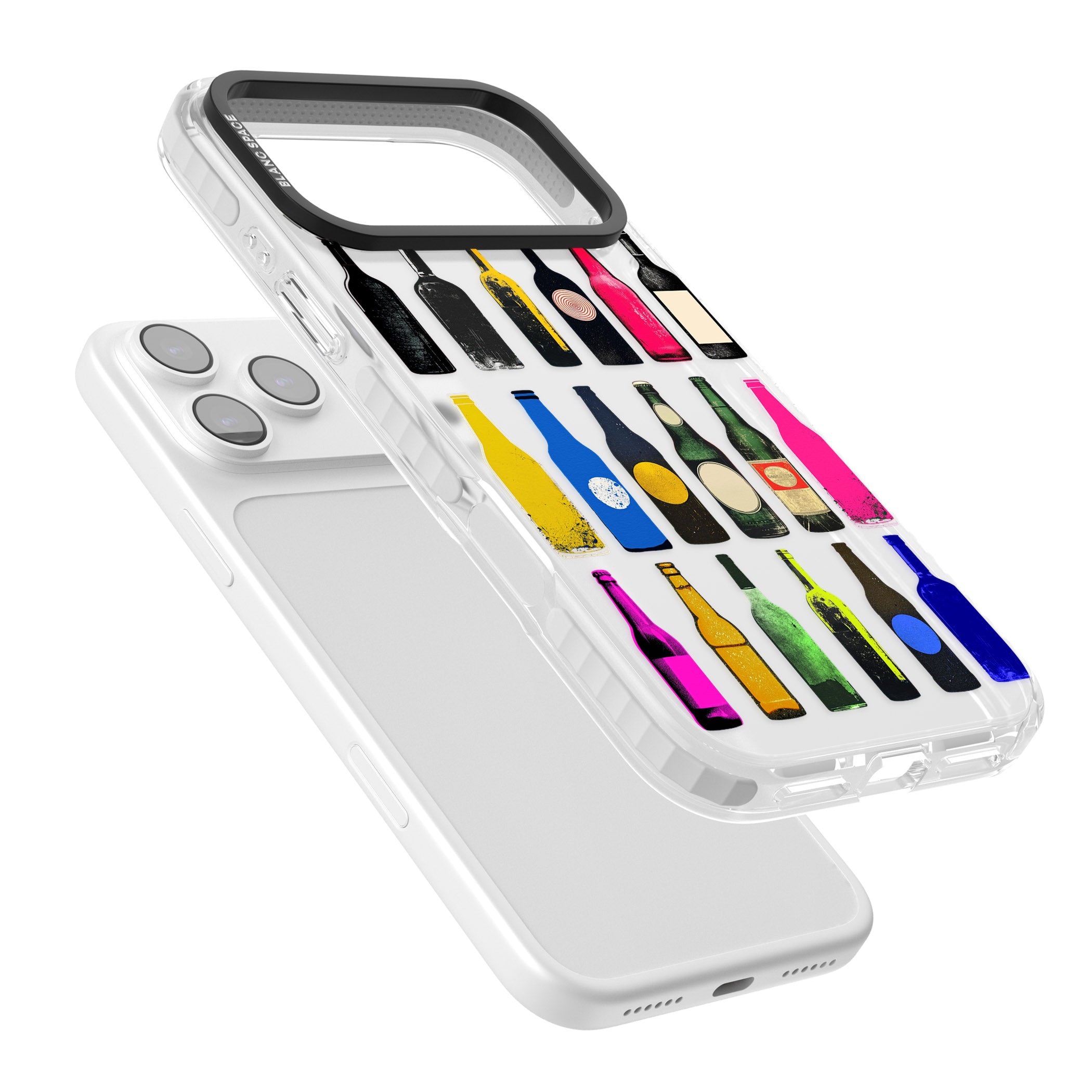 Glass Bottles iPhone 17 Pro Impact Clear Phone Case Colours
