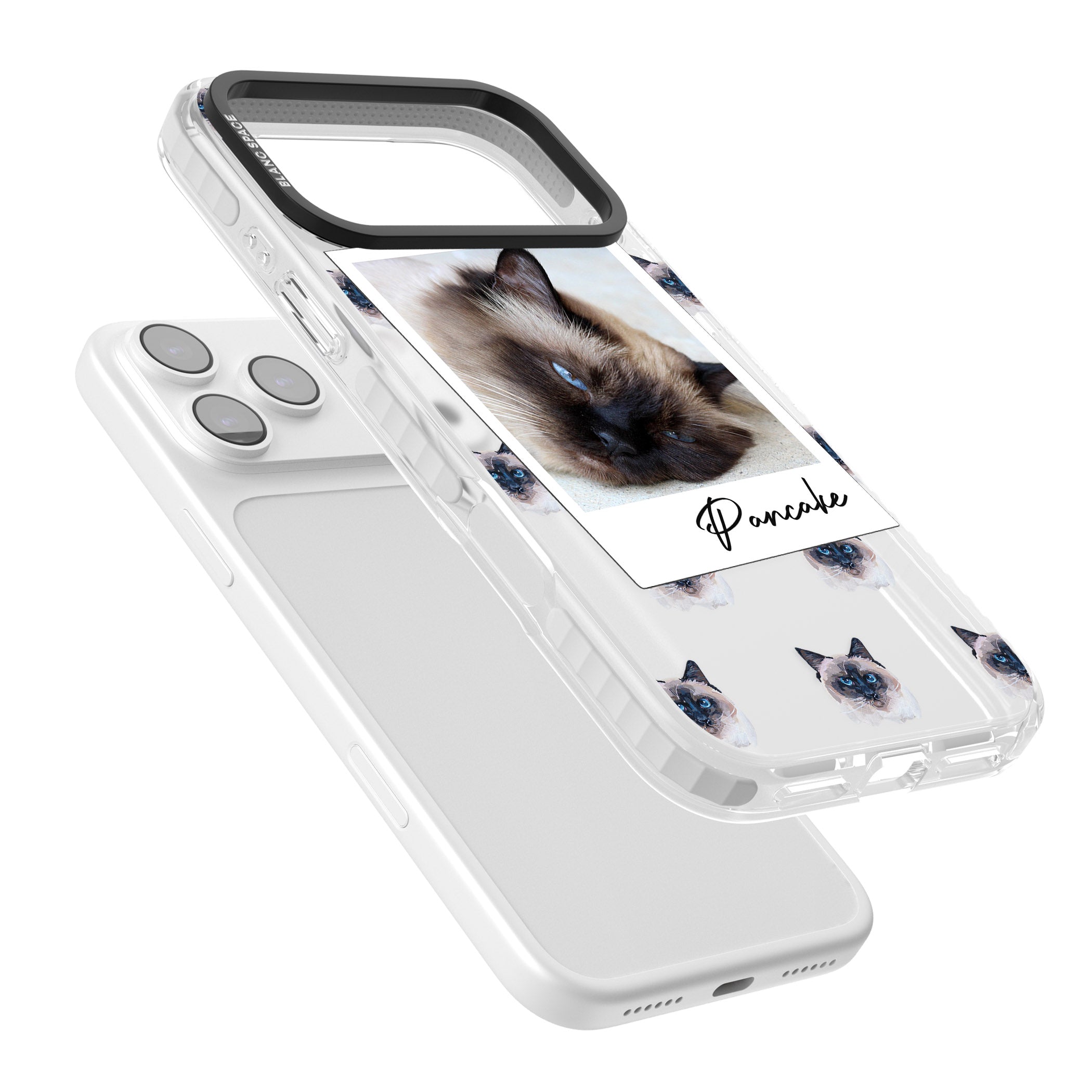 Personalised Burmese Cat Photo iPhone 17 Pro Impact Clear Phone Case Colours