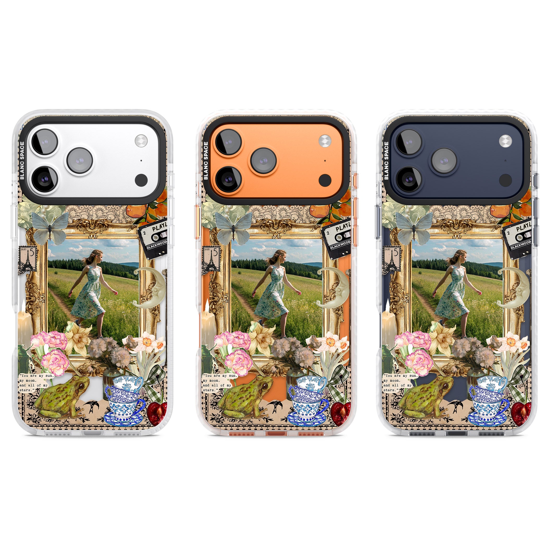 Personalised Country Collage Frame iPhone 17 Pro Impact Clear Phone Case APT Impact Protection