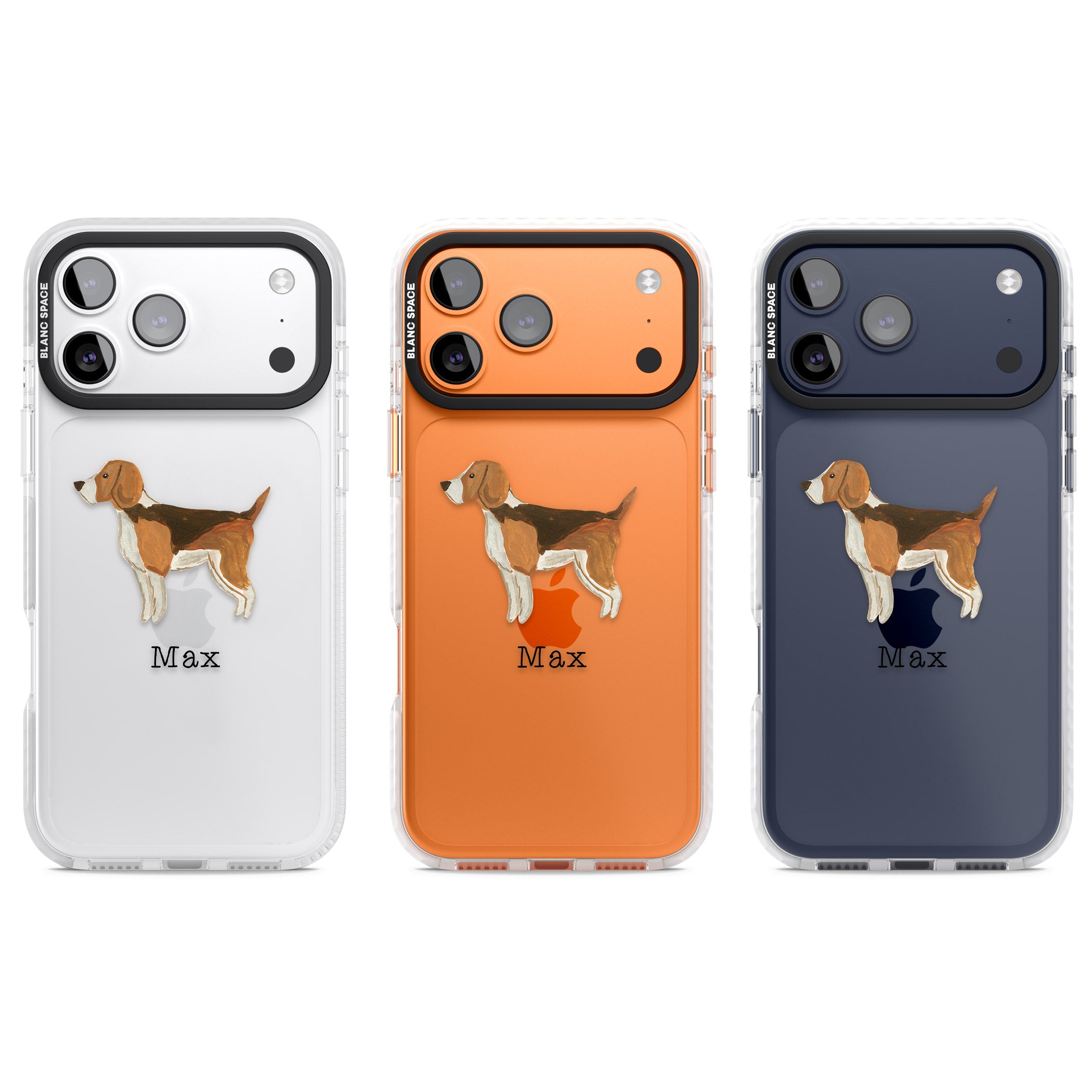 Personalised Beagle iPhone 17 Pro Impact Clear Phone Case APT Impact Protection
