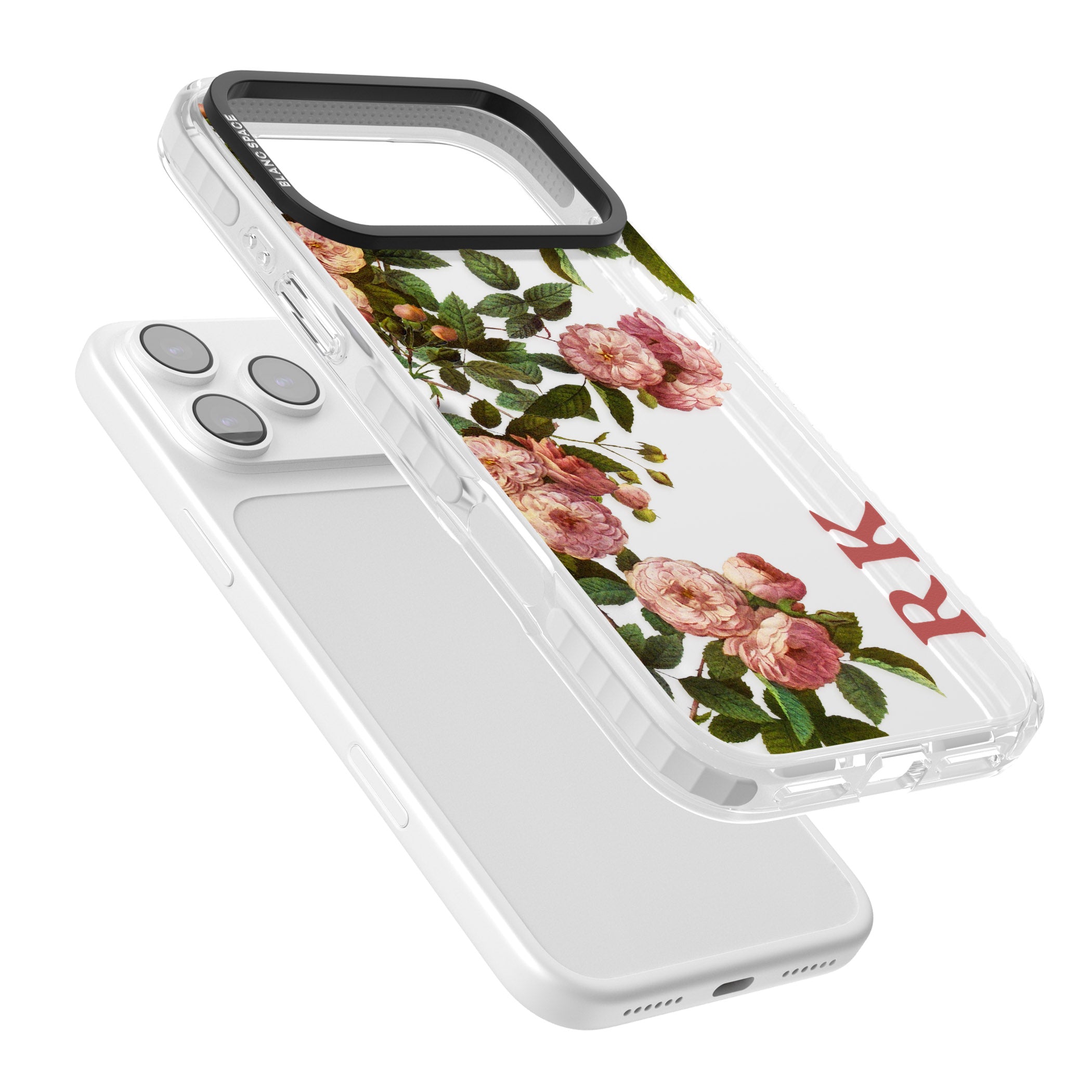 Personalised Vintage Floral Garden iPhone 17 Pro Impact Clear Phone Case Colours