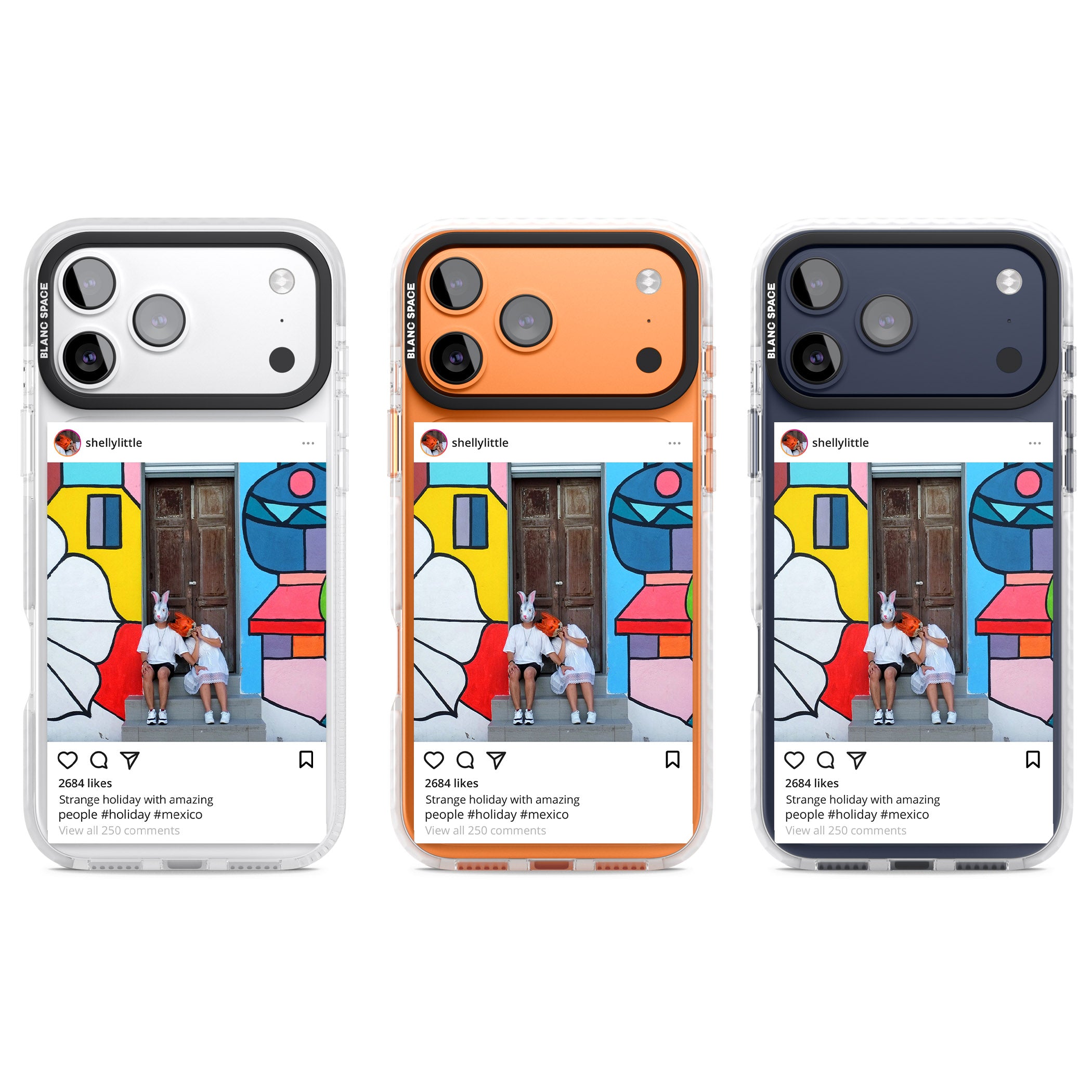 Personalised Instagram iPhone 17 Pro Impact Clear Phone Case APT Impact Protection