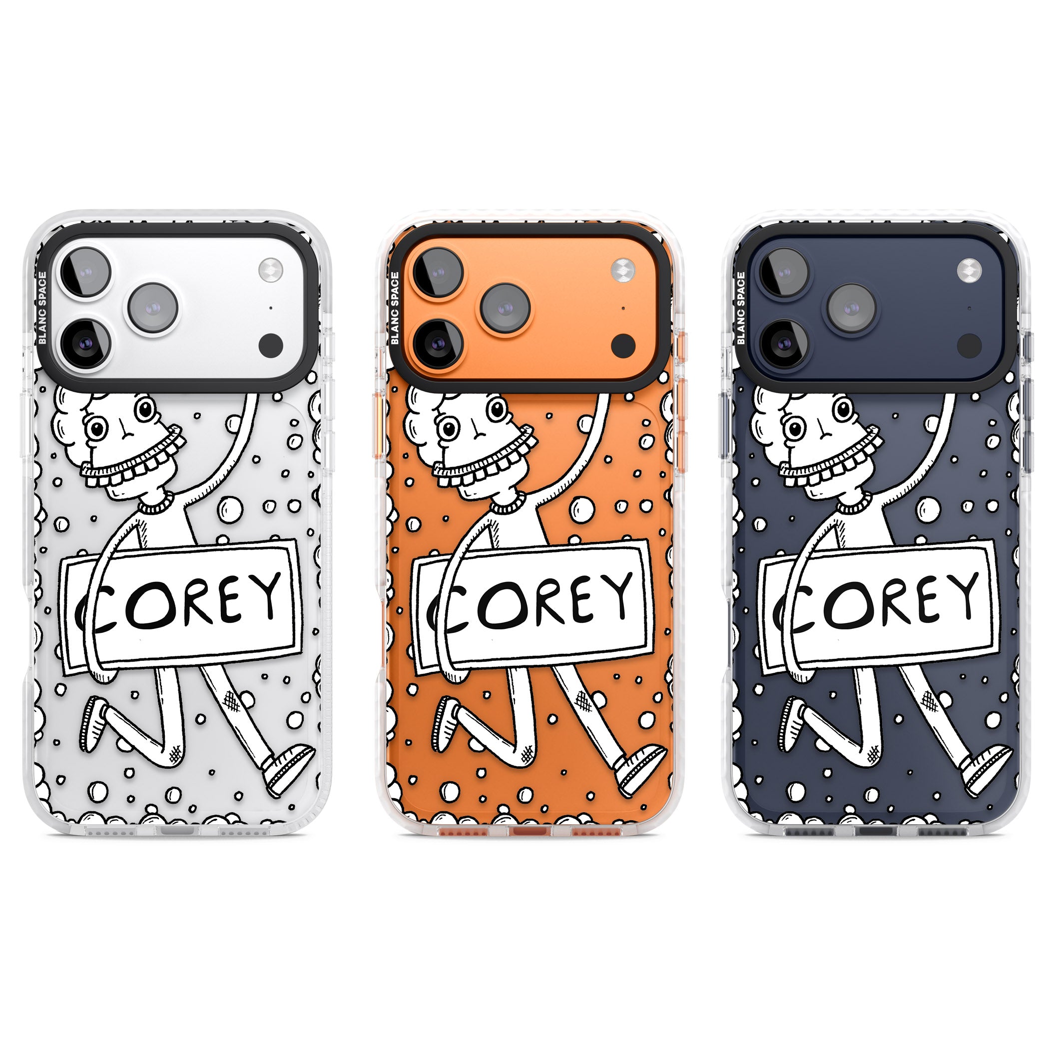 Personalised Banner Boy iPhone 17 Pro Impact Clear Phone Case APT Impact Protection