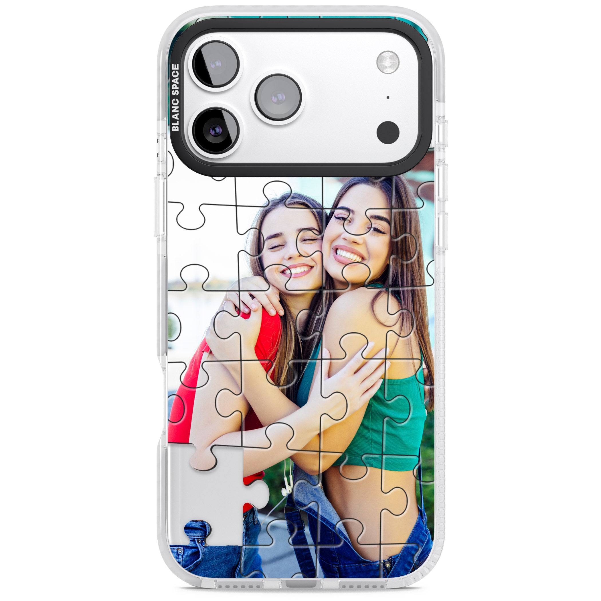 Personalised Jigsaw Puzzle Photo iPhone 17 Pro Impact Clear Phone Case