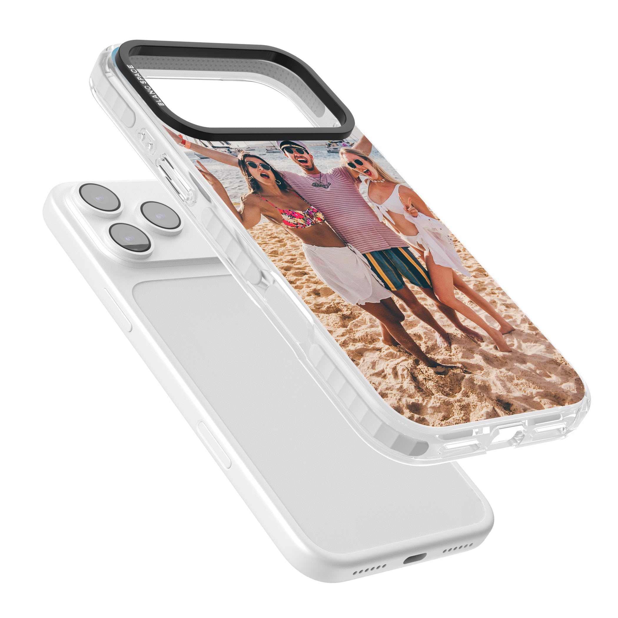 Personalised Photo iPhone 17 Pro Impact Clear Phone Case Colours