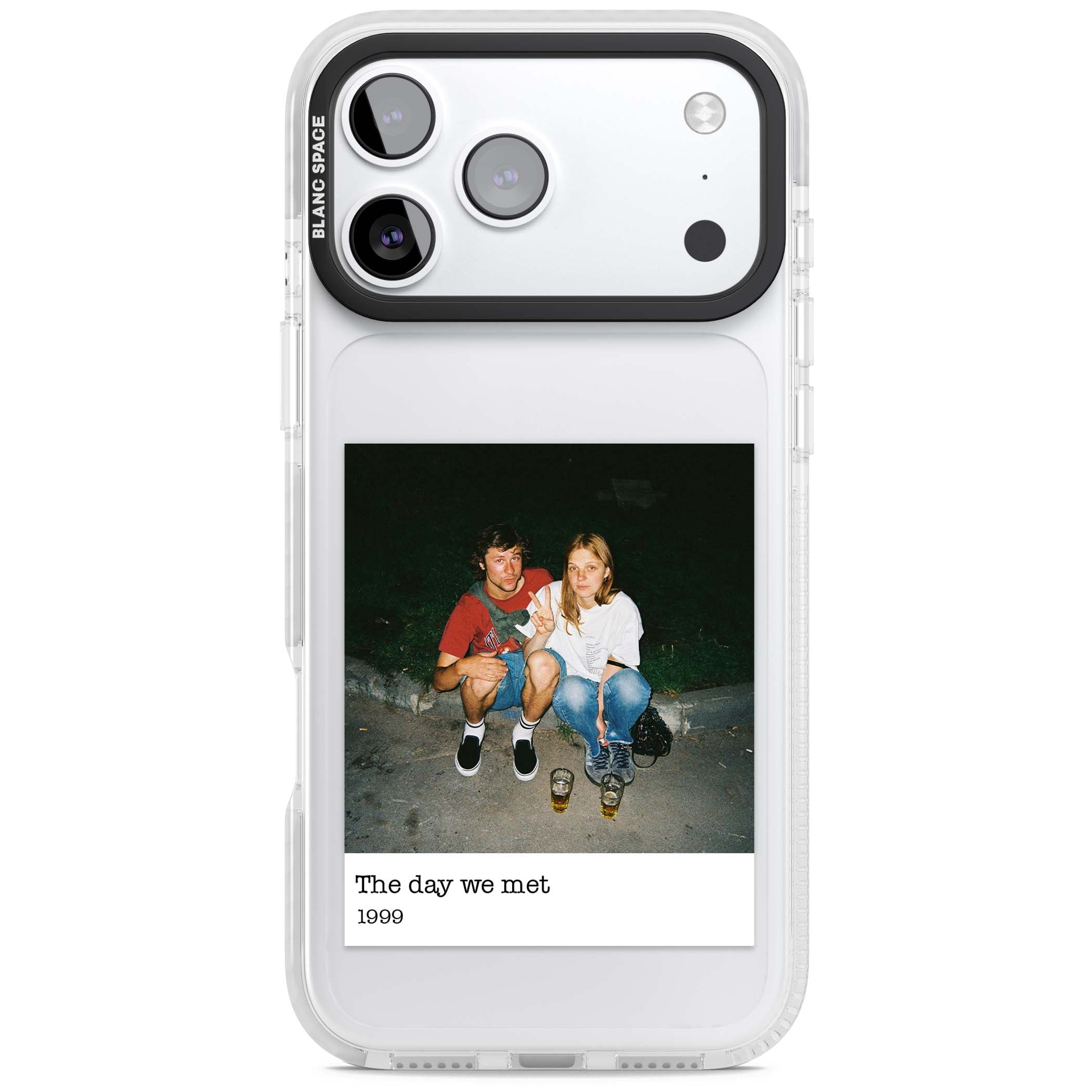 Photo Memory minimal iPhone case | Black Impact case for iPhone 17 Pro, iPhone 17 Pro Max