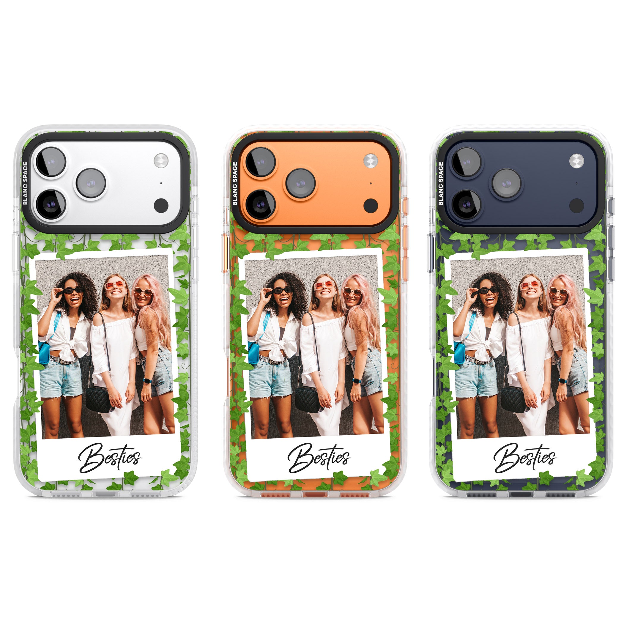Personalised Ivy Vine Instant Photo iPhone 17 Pro Impact Clear Phone Case APT Impact Protection