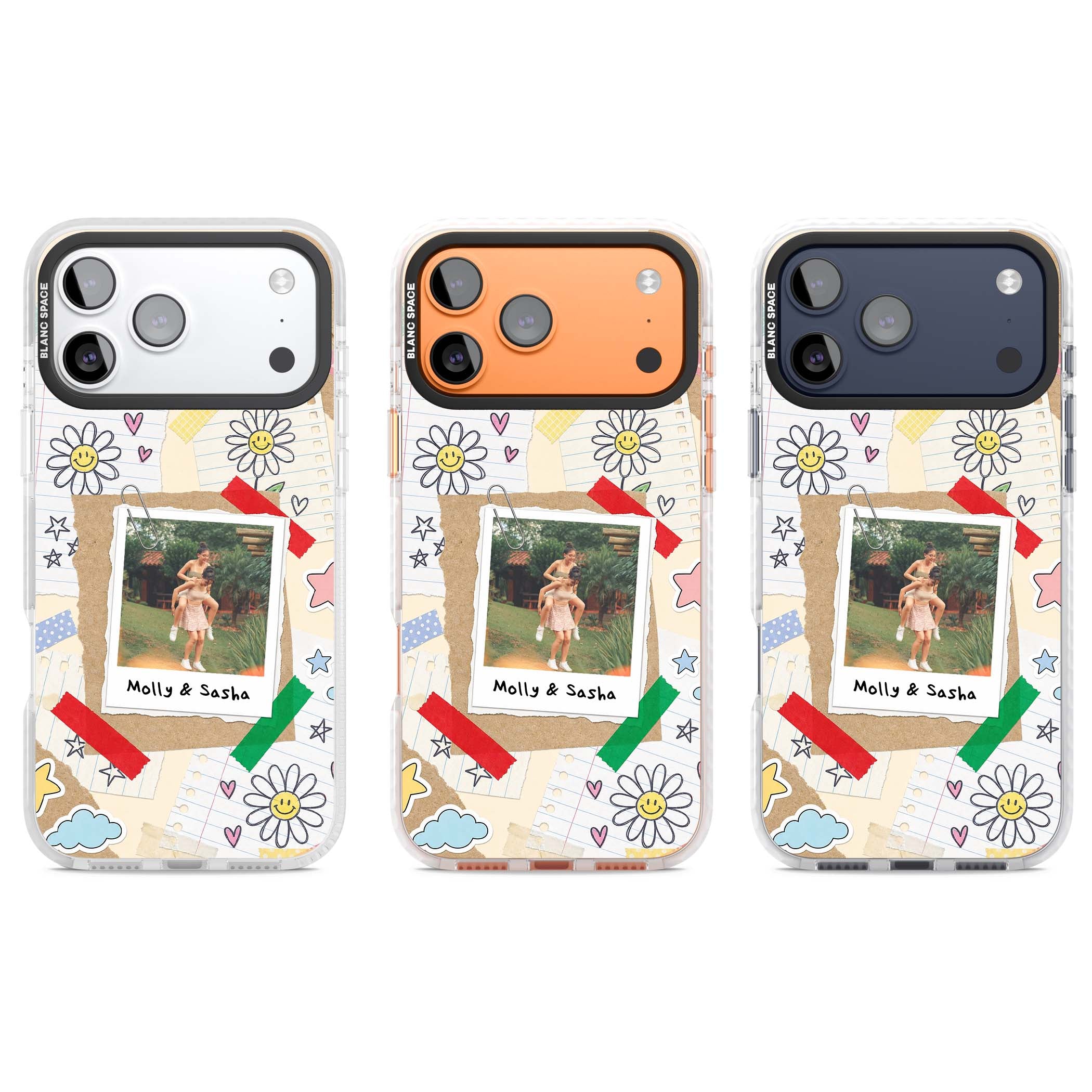 Scrapbook Photo coquette iPhone case | Black Impact case for iPhone 17 Pro, iPhone 17 Pro Max