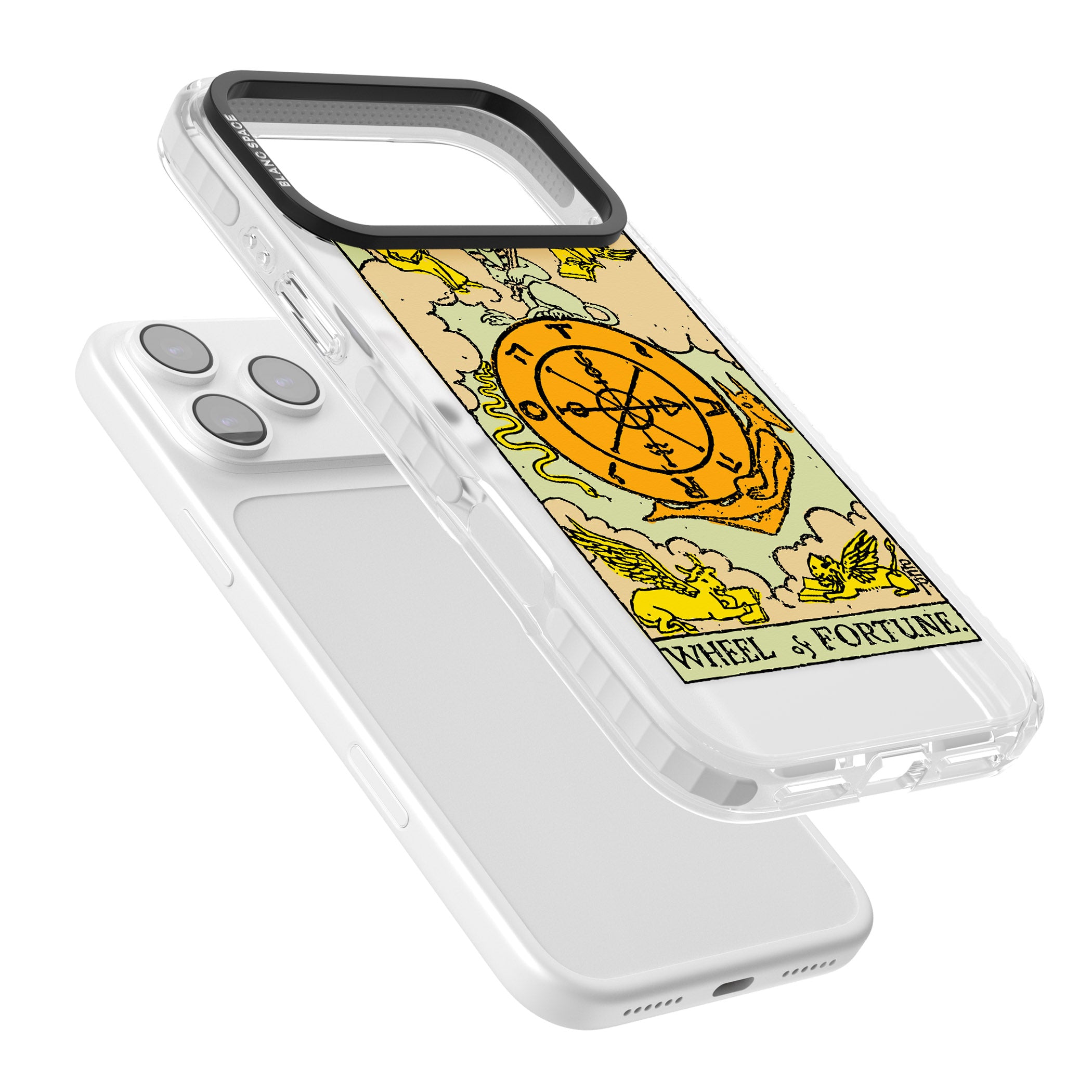 Personalised Wheel Of Fortune Tarot Card (Color) iPhone 17 Pro Impact Clear Phone Case Colours