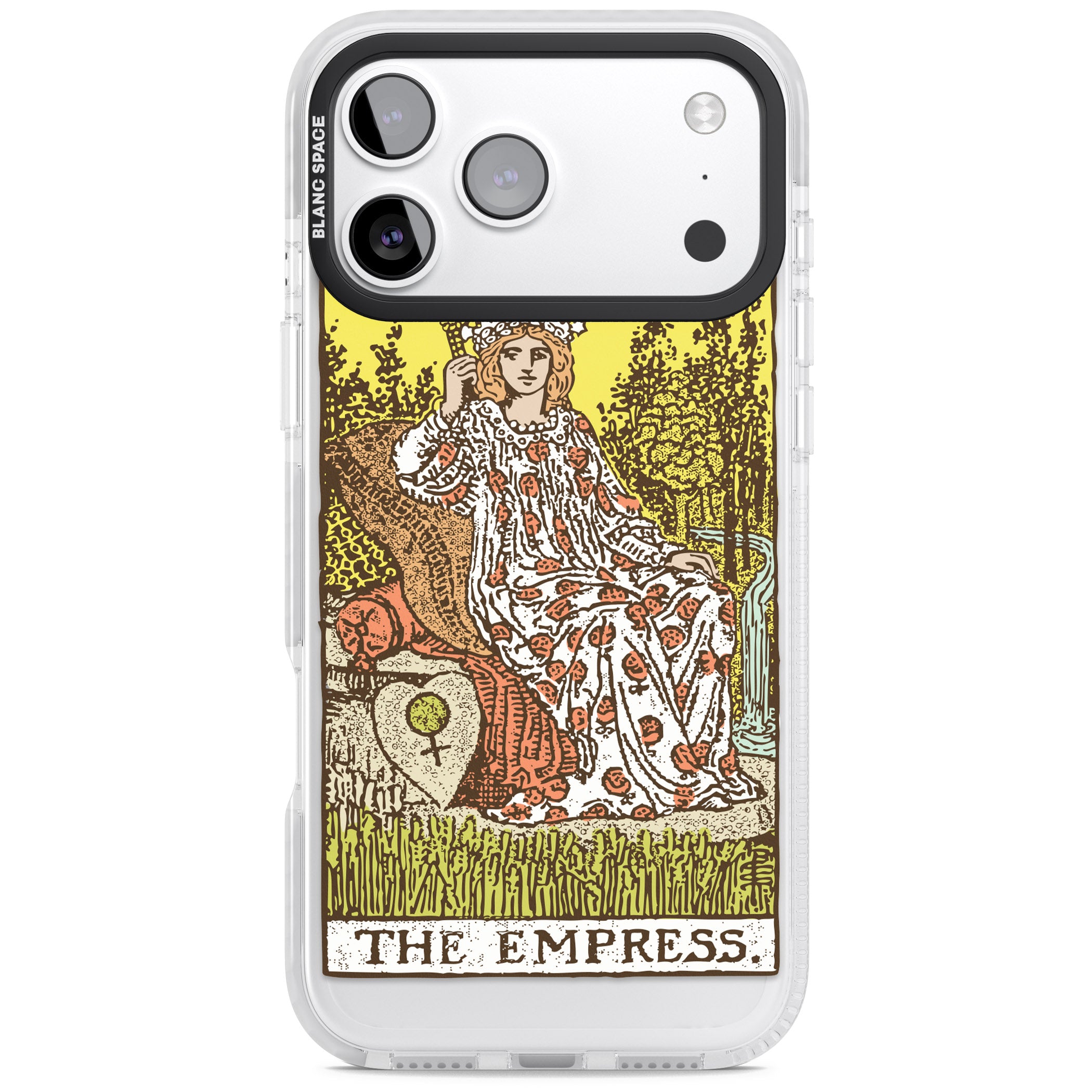 Personalised The Empress Tarot Card (Color) iPhone 17 Pro Impact Clear Phone Case