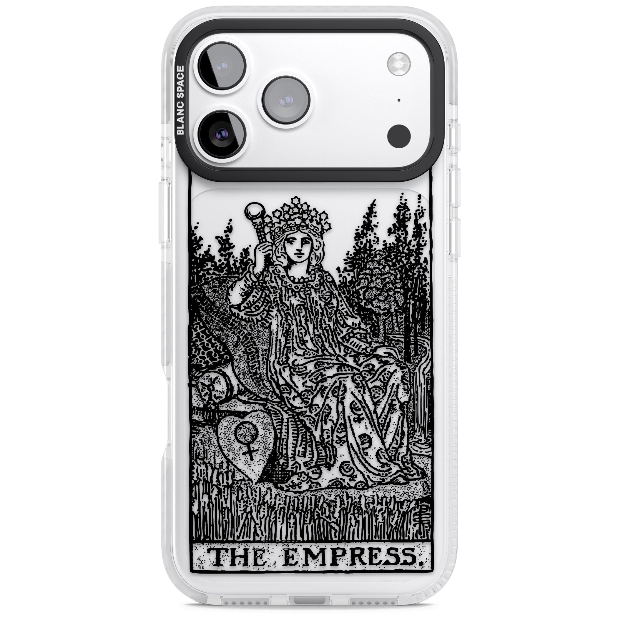 Personalised The Empress Tarot Card (Clear) iPhone 17 Pro Impact Clear Phone Case