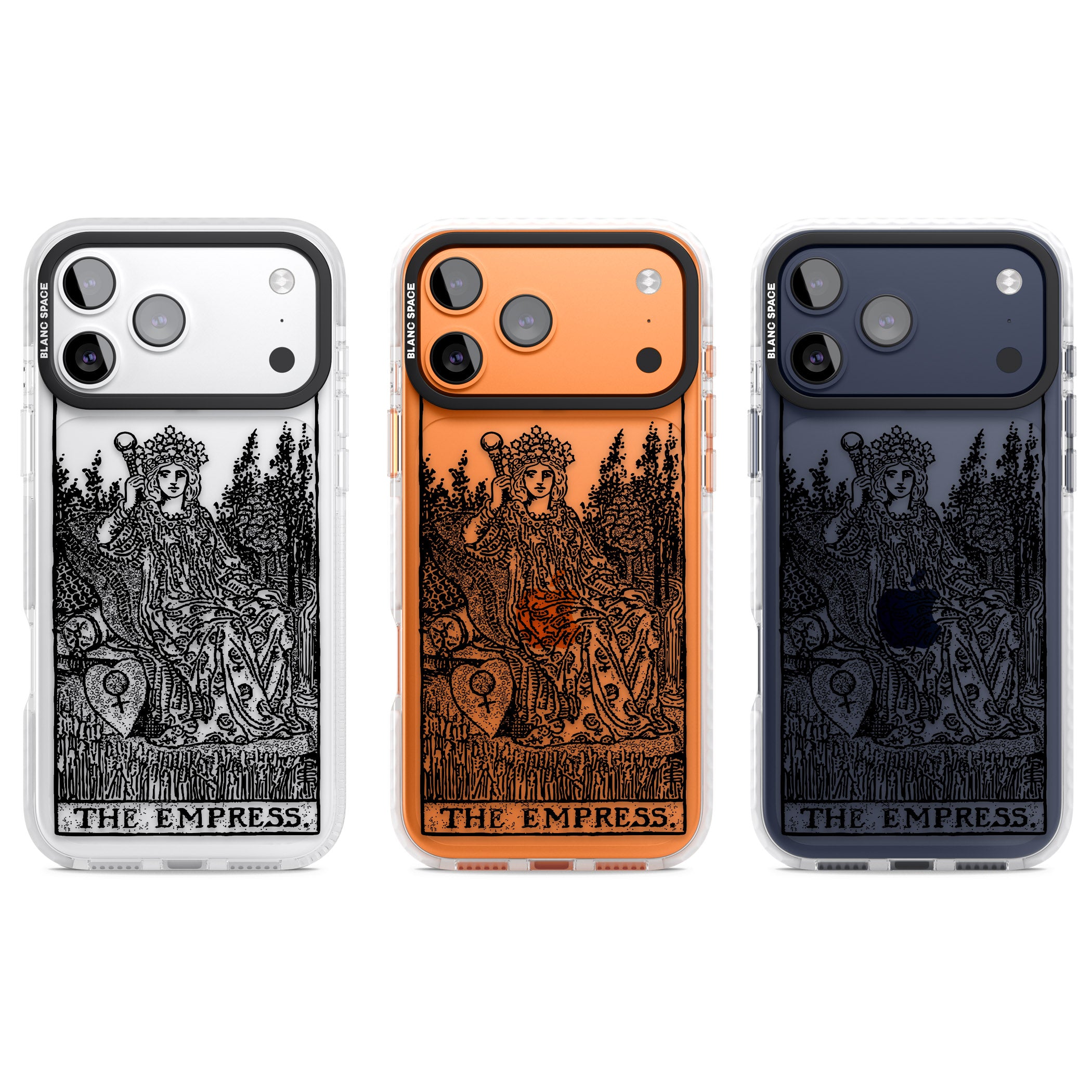Personalised The Empress Tarot Card (Clear) iPhone 17 Pro Impact Clear Phone Case APT Impact Protection