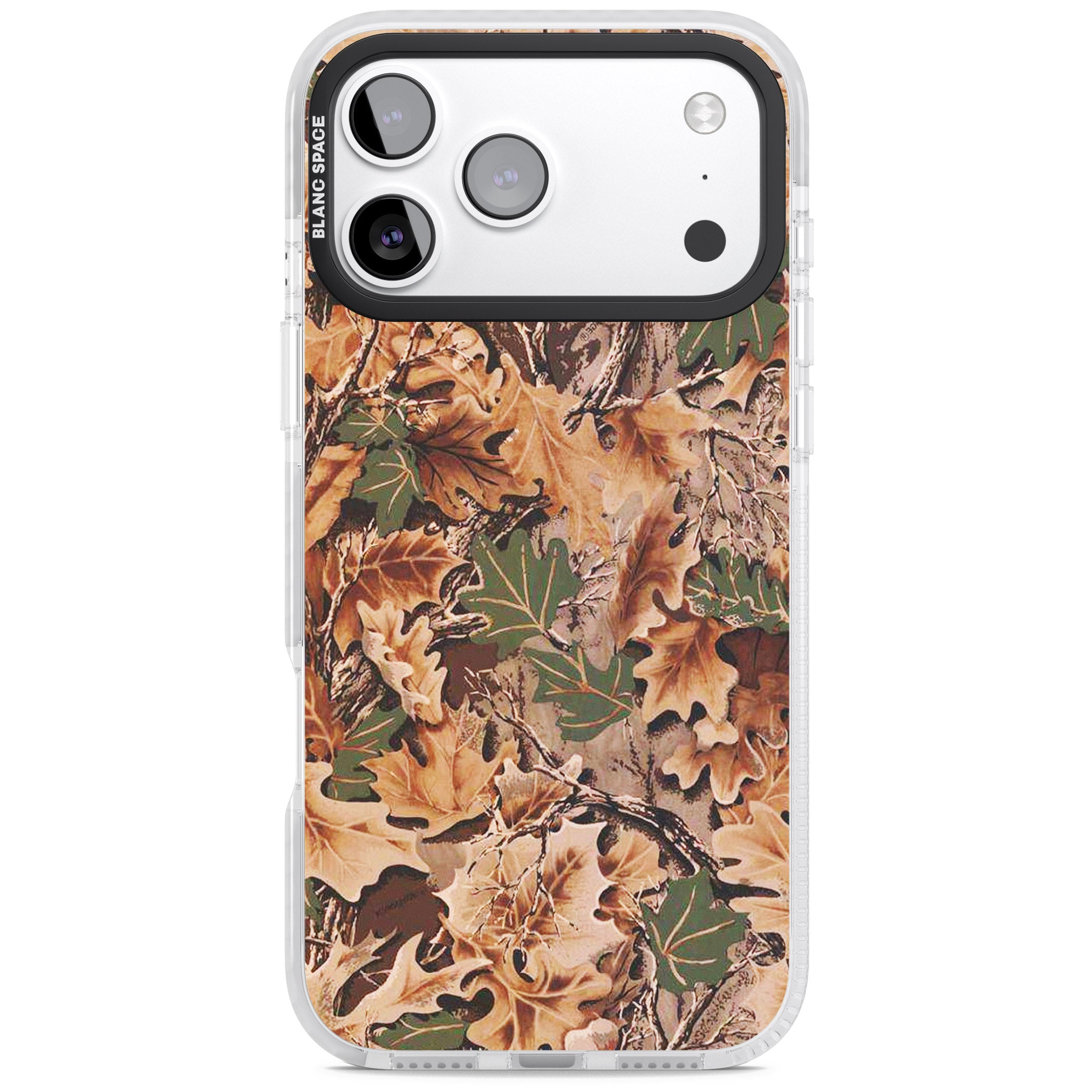 Leaves Camo iPhone 17 Pro Impact Clear Phone Case