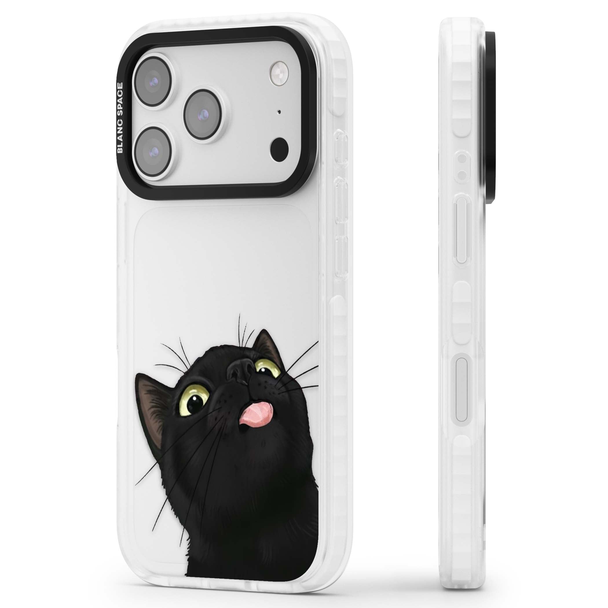 Black Cat Energy for her iPhone case | Black Impact case for iPhone 17 Pro, iPhone 17 Pro Max